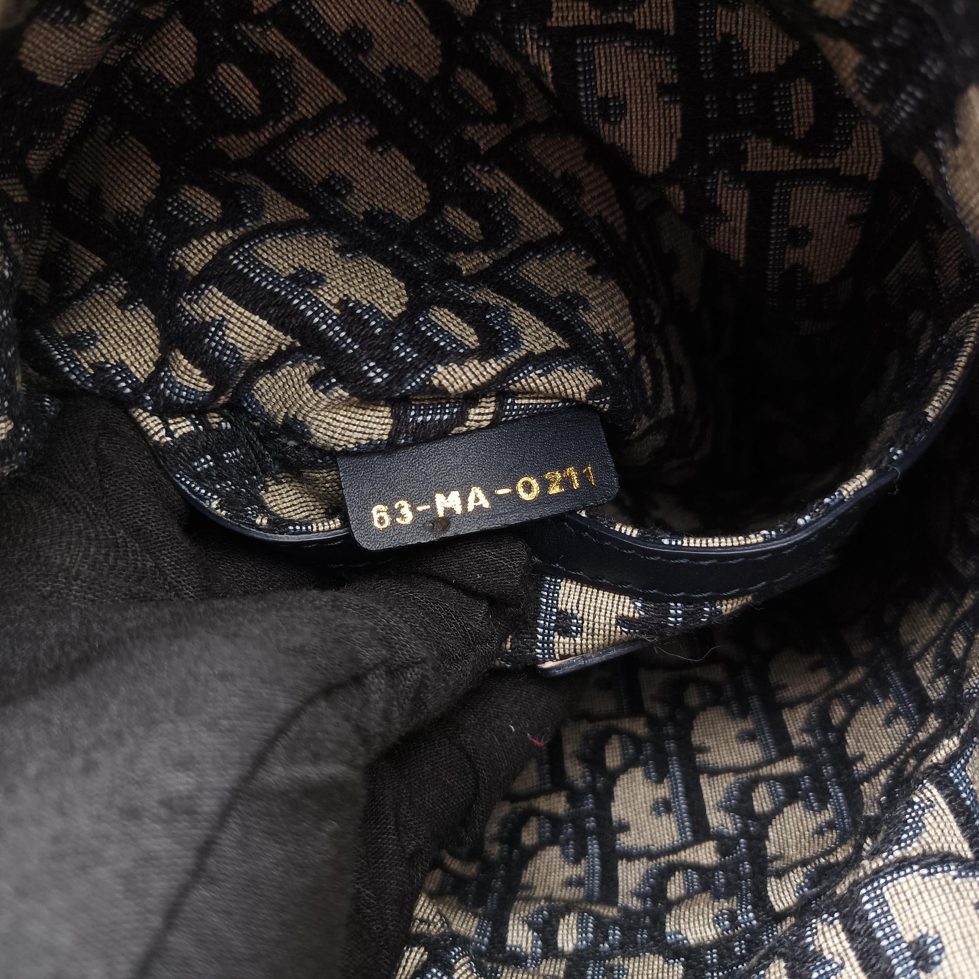 Pre-owned Christian Dior Wicker Basket Beige×navy Natural wicker×Dior oblique jacquard  shoulderbag | stylenewstar
