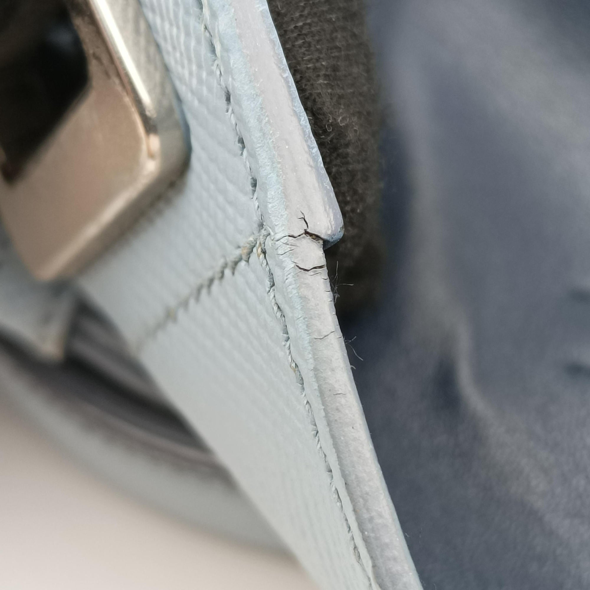 Secondhand Prada Half Flap Double Turn Lock Blue SAFFIANO Leather BN2821 shoulderbag | stylenewstar