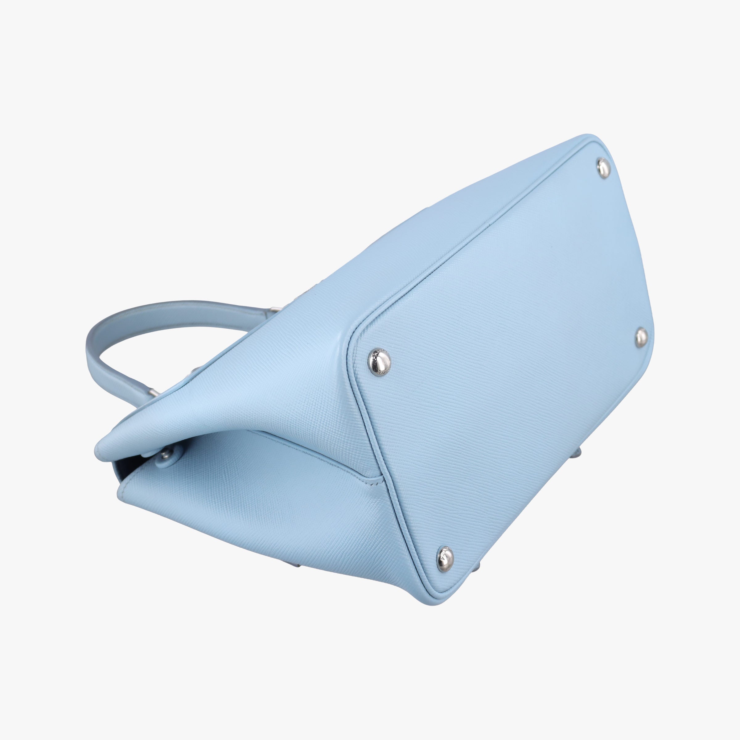 Secondhand Prada Half Flap Double Turn Lock Blue SAFFIANO Leather BN2821 shoulderbag | stylenewstar