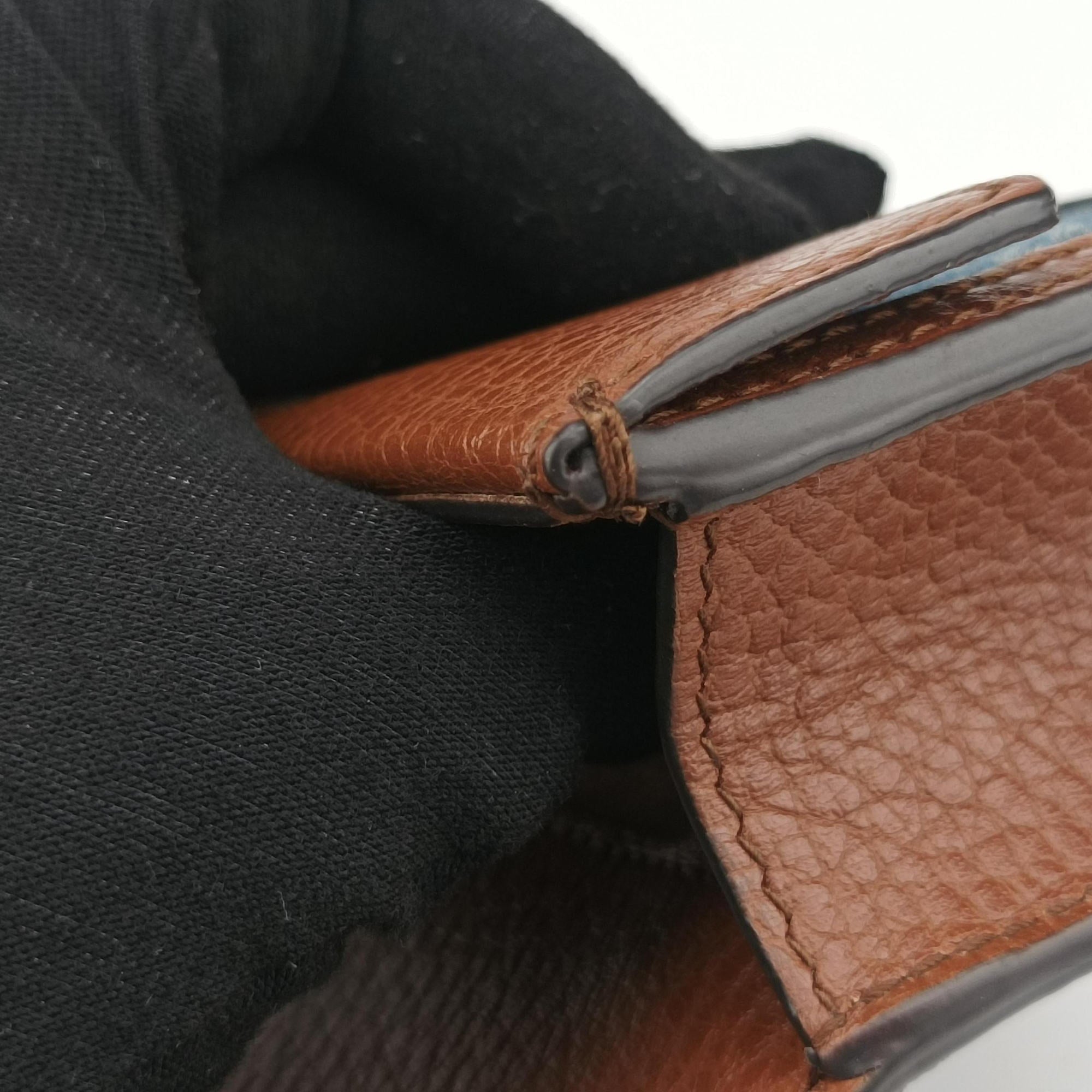 Pre-owned Gucci Dionysus Blue×brown denim×leather 476432 shoulderbag | stylenewstar