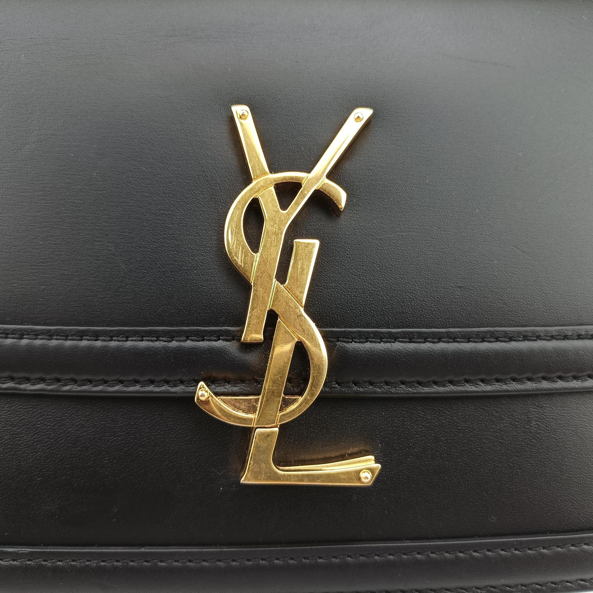 Vintage Yves Saint Laurent Solferino Black Leather 634306 shoulderbag | stylenewstar