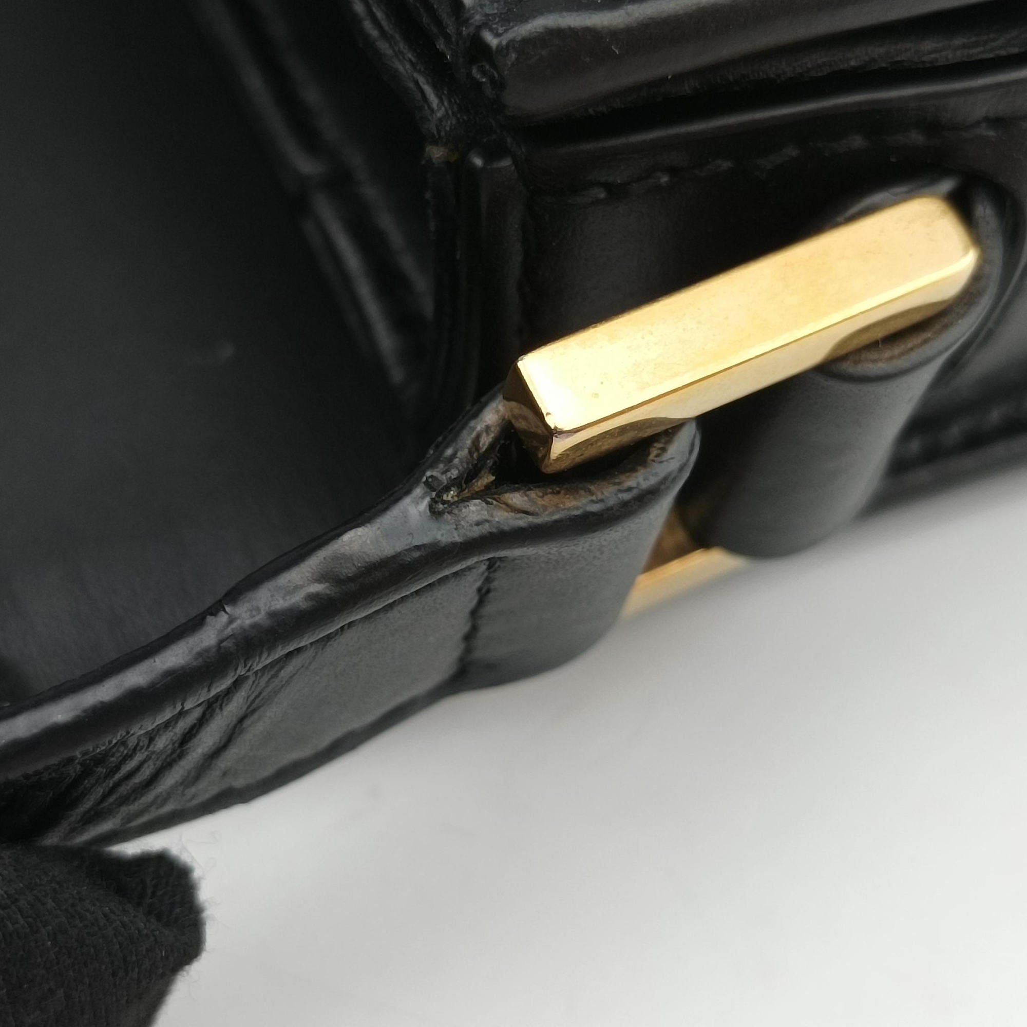 Vintage Yves Saint Laurent Solferino Black Leather 634306 shoulderbag | stylenewstar