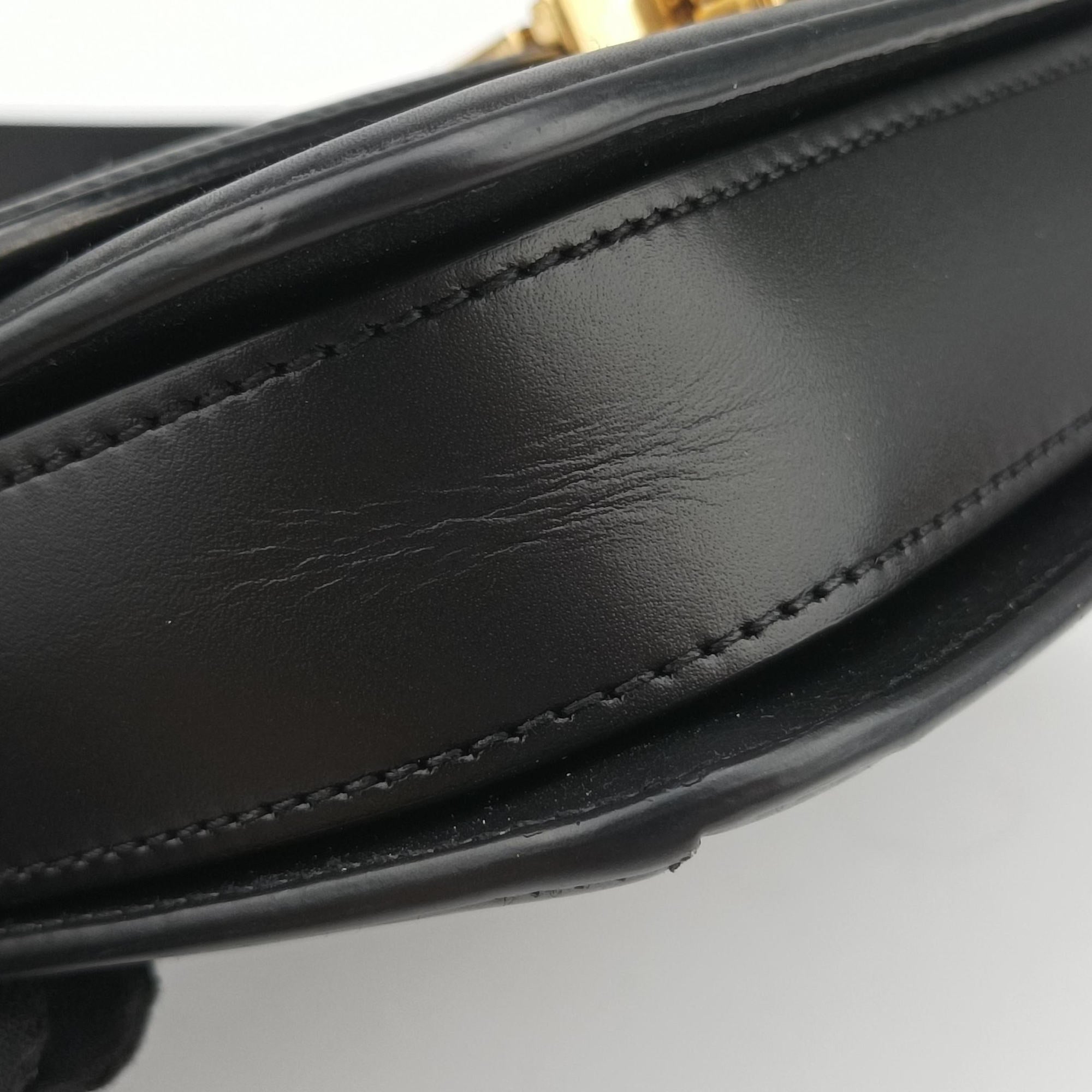 Vintage Yves Saint Laurent Solferino Black Leather 634306 shoulderbag | stylenewstar