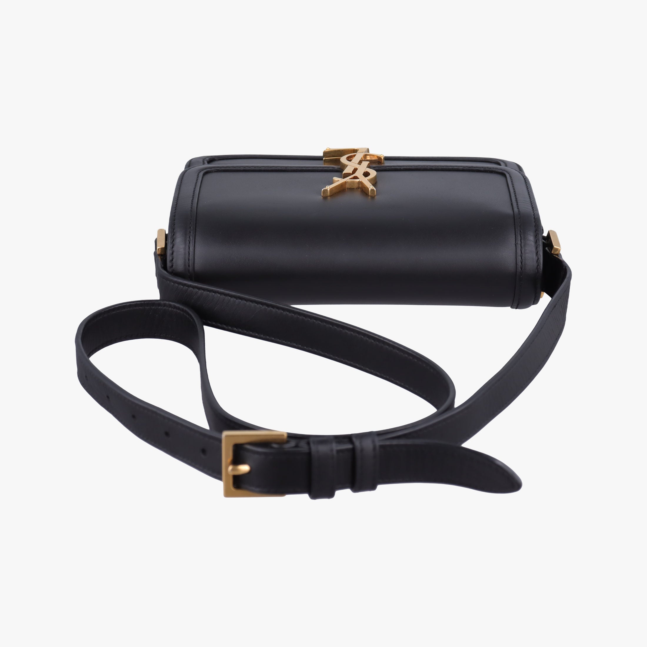 Vintage Yves Saint Laurent Solferino Black Leather 634306 shoulderbag | stylenewstar