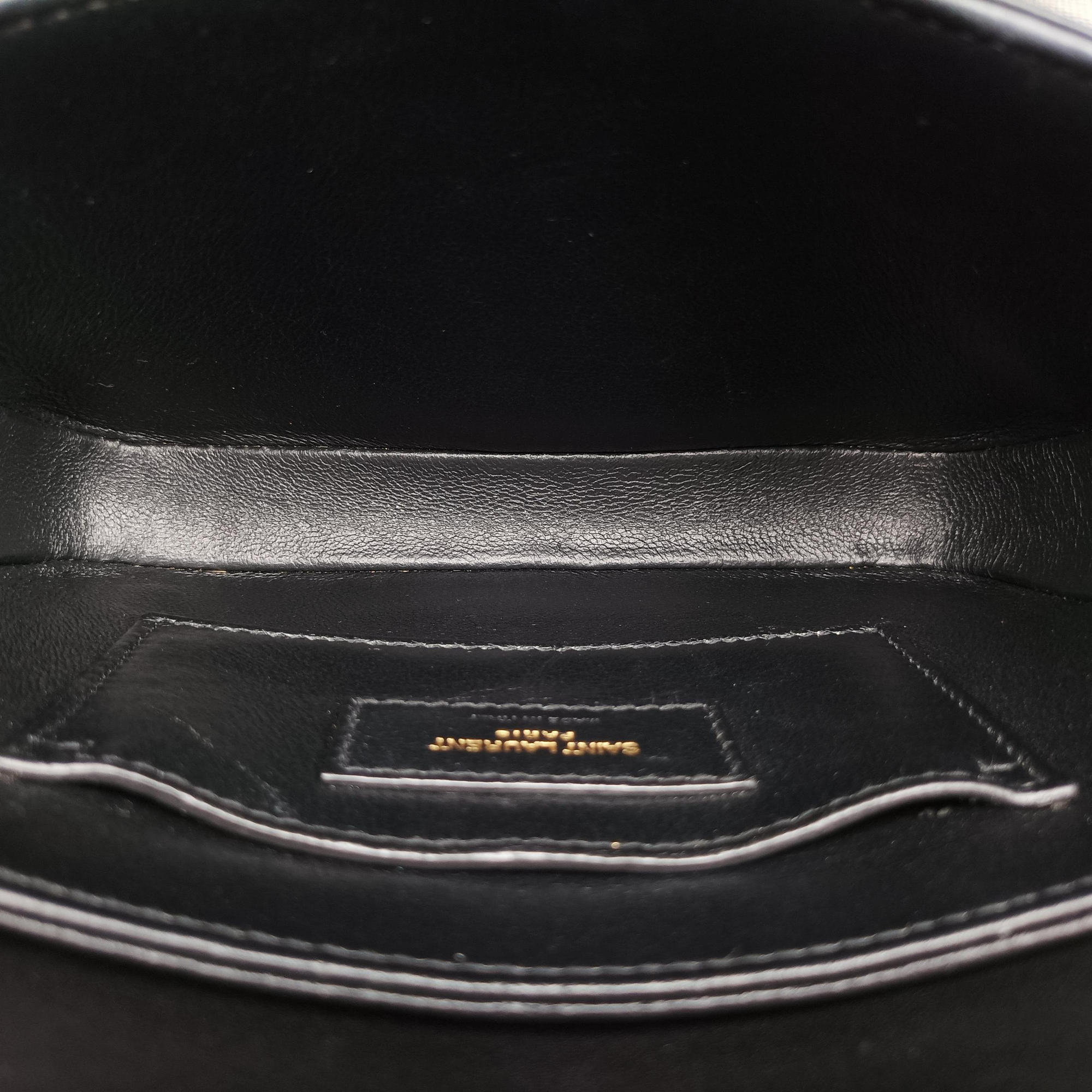 Vintage Yves Saint Laurent Solferino Black Leather 634306 shoulderbag | stylenewstar