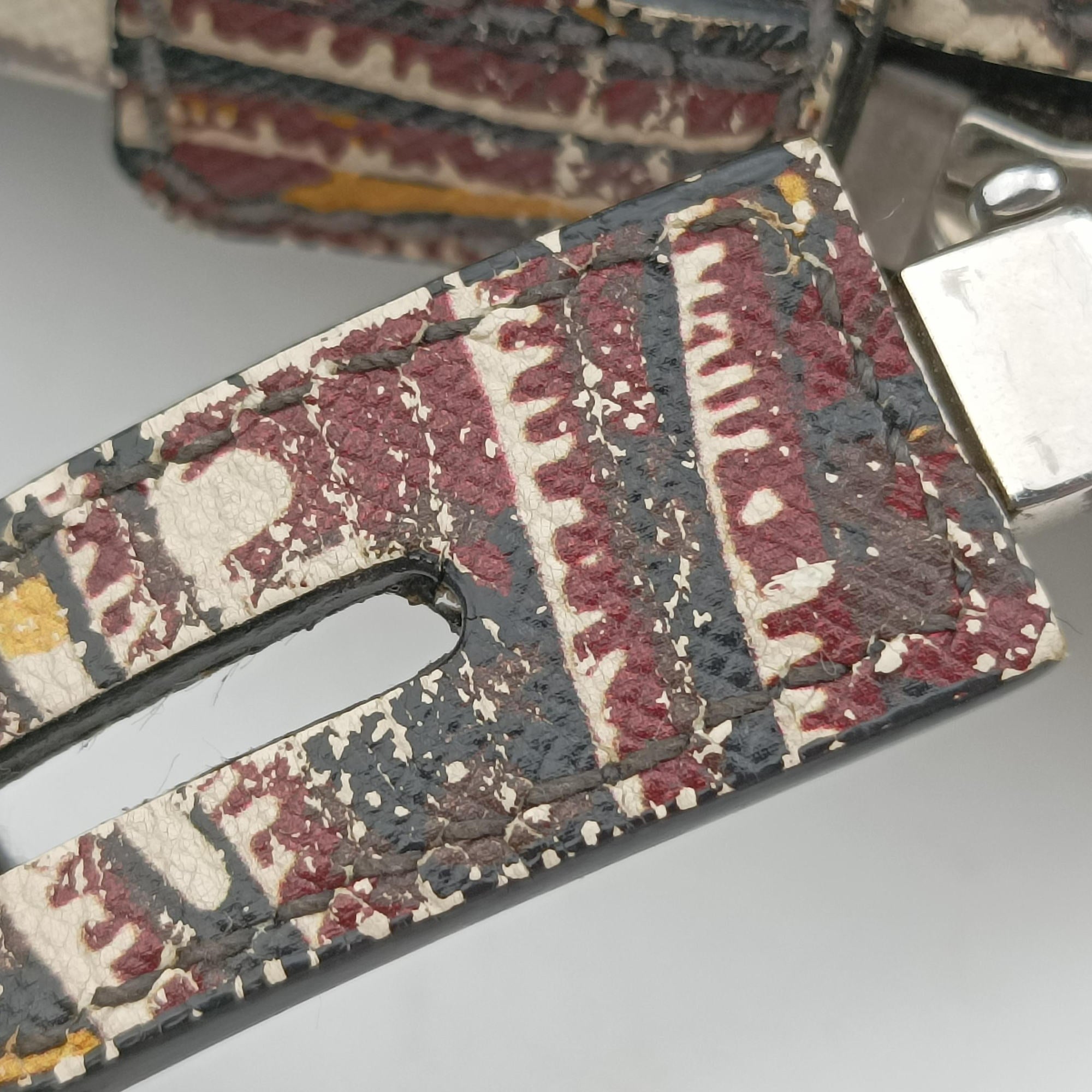 Pre-owned Prada Convertible Bauletto Floral Print Multicolour SAFFIANO Leather  handbag | stylenewstar