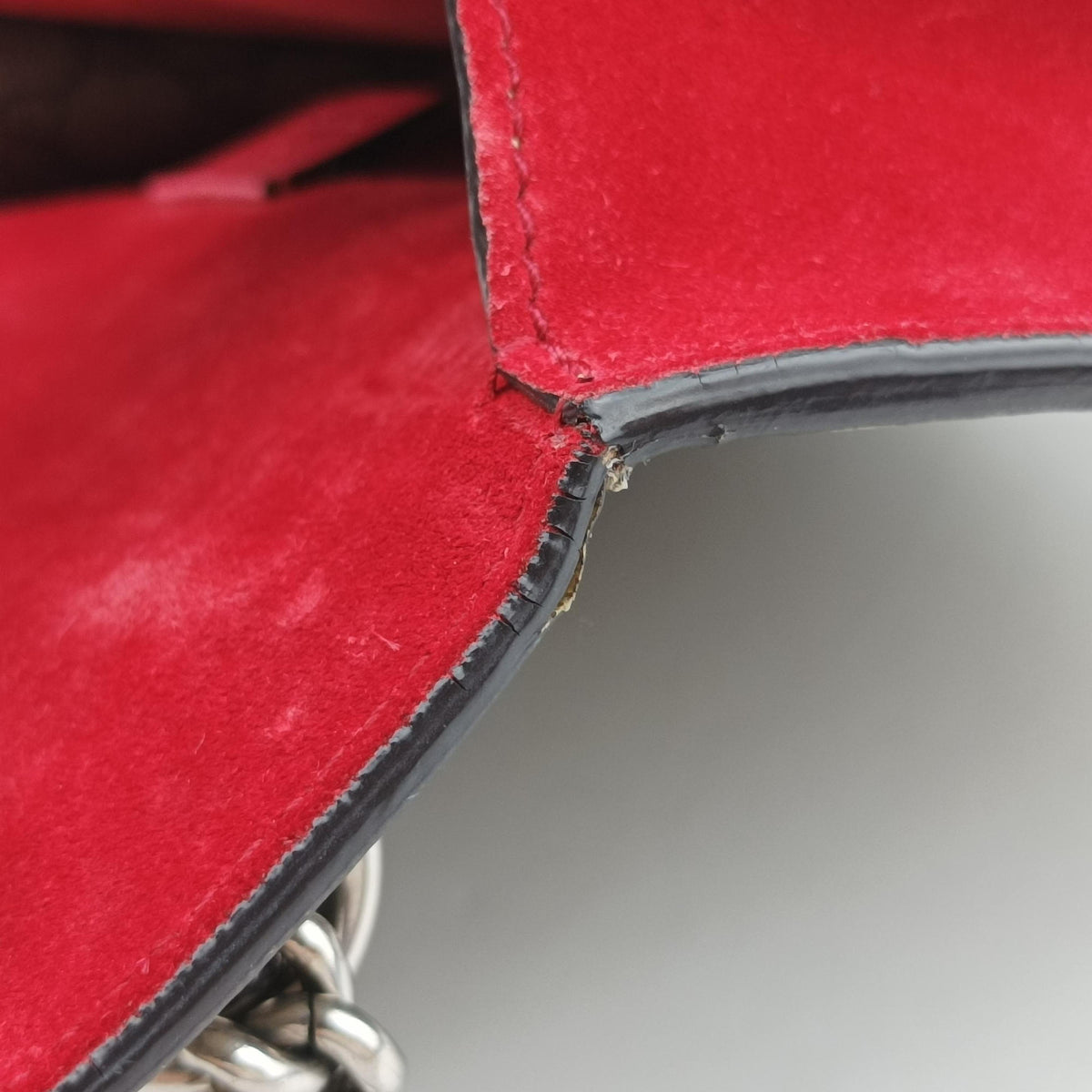 Pre-owned Gucci Dionysus Beige x Red PVC coated canvas × suede 400249 shoulderbag | stylenewstar