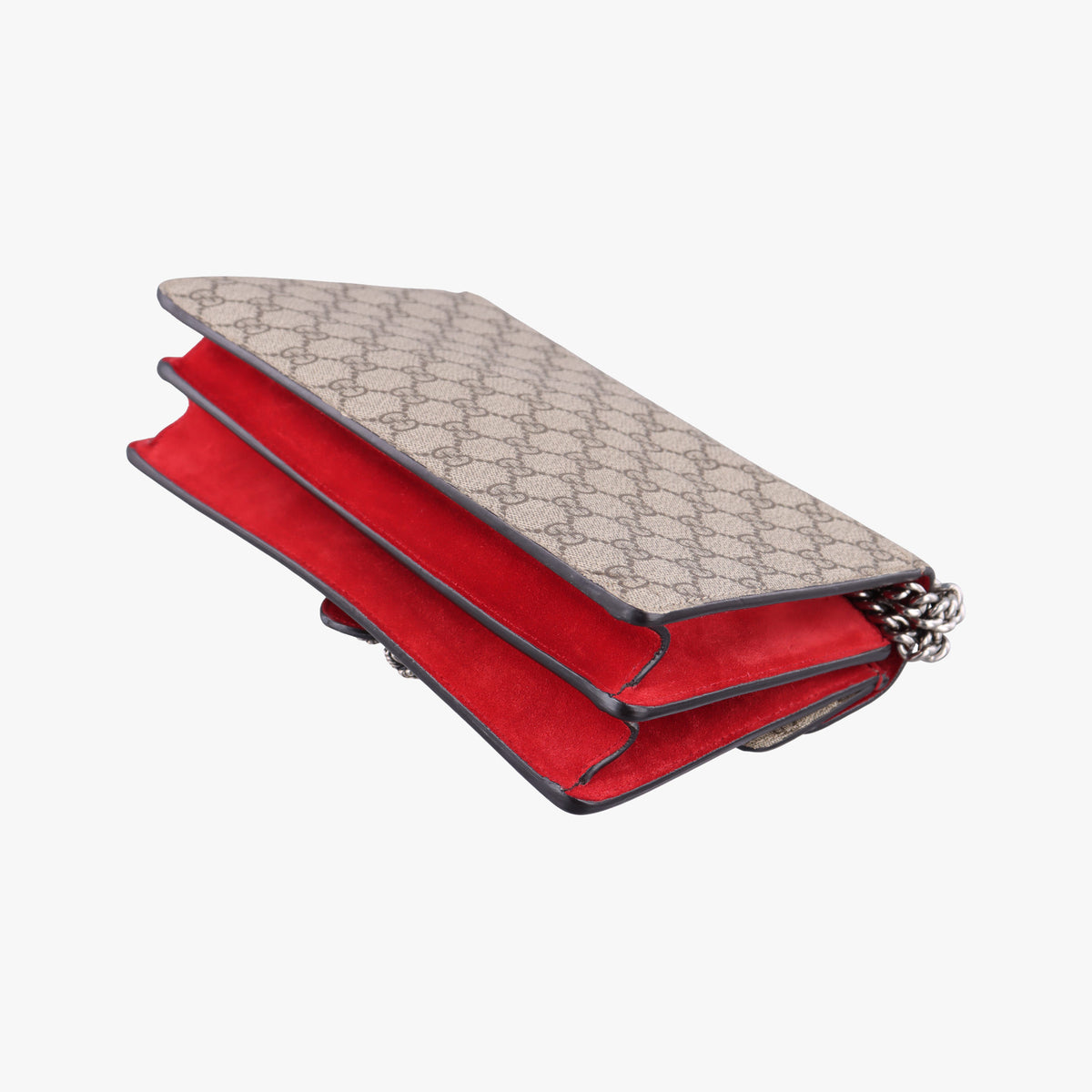 Pre-owned Gucci Dionysus Beige x Red PVC coated canvas × suede 400249 shoulderbag | stylenewstar