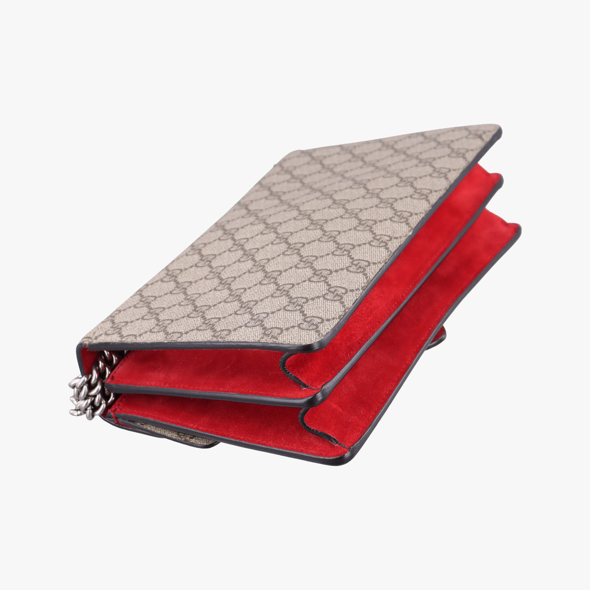 Pre-owned Gucci Dionysus Beige x Red PVC coated canvas × suede 400249 shoulderbag | stylenewstar