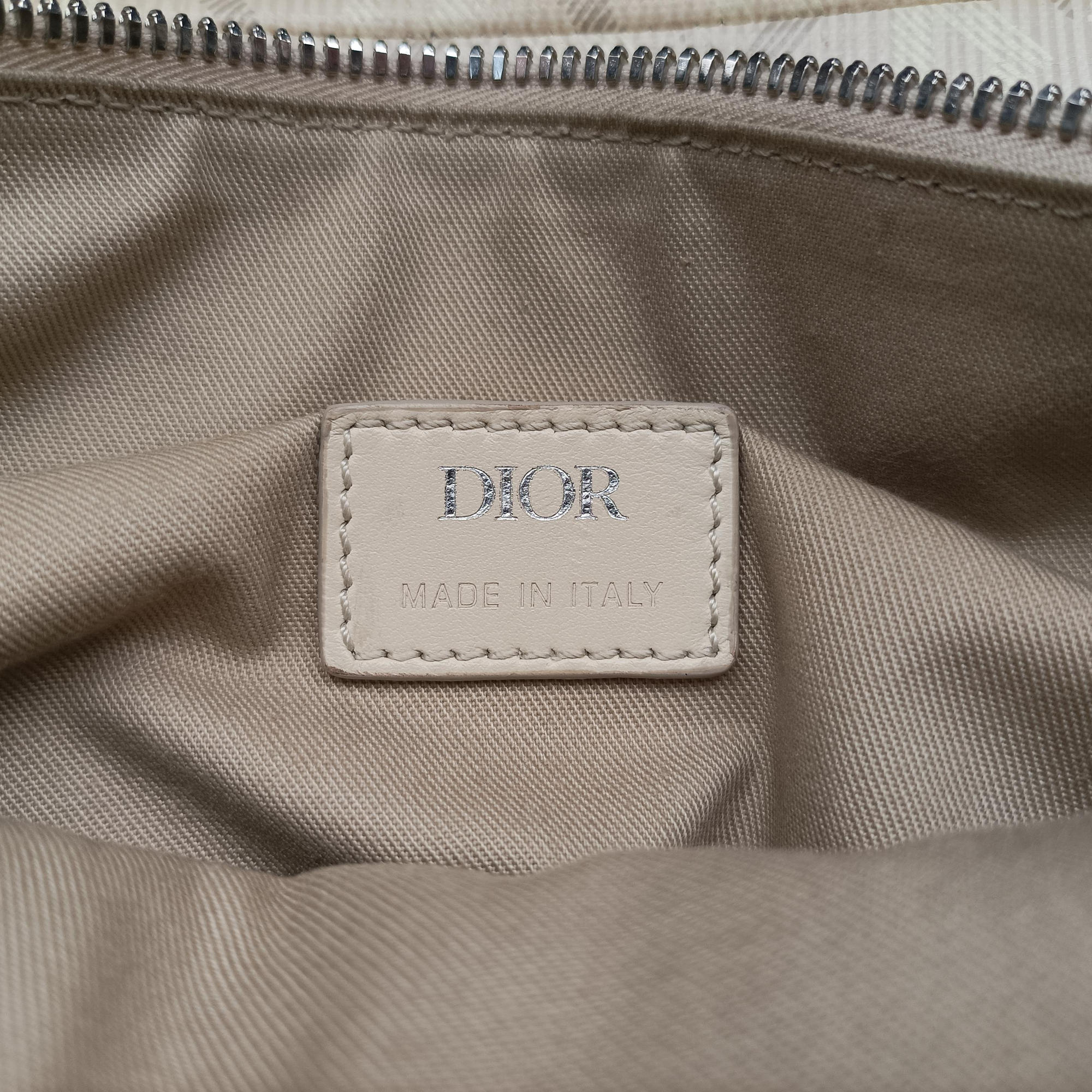 Pre-owned Christian Dior Saddle Beige PVC coated canvas × leather  bum bag/waist bag | stylenewstar