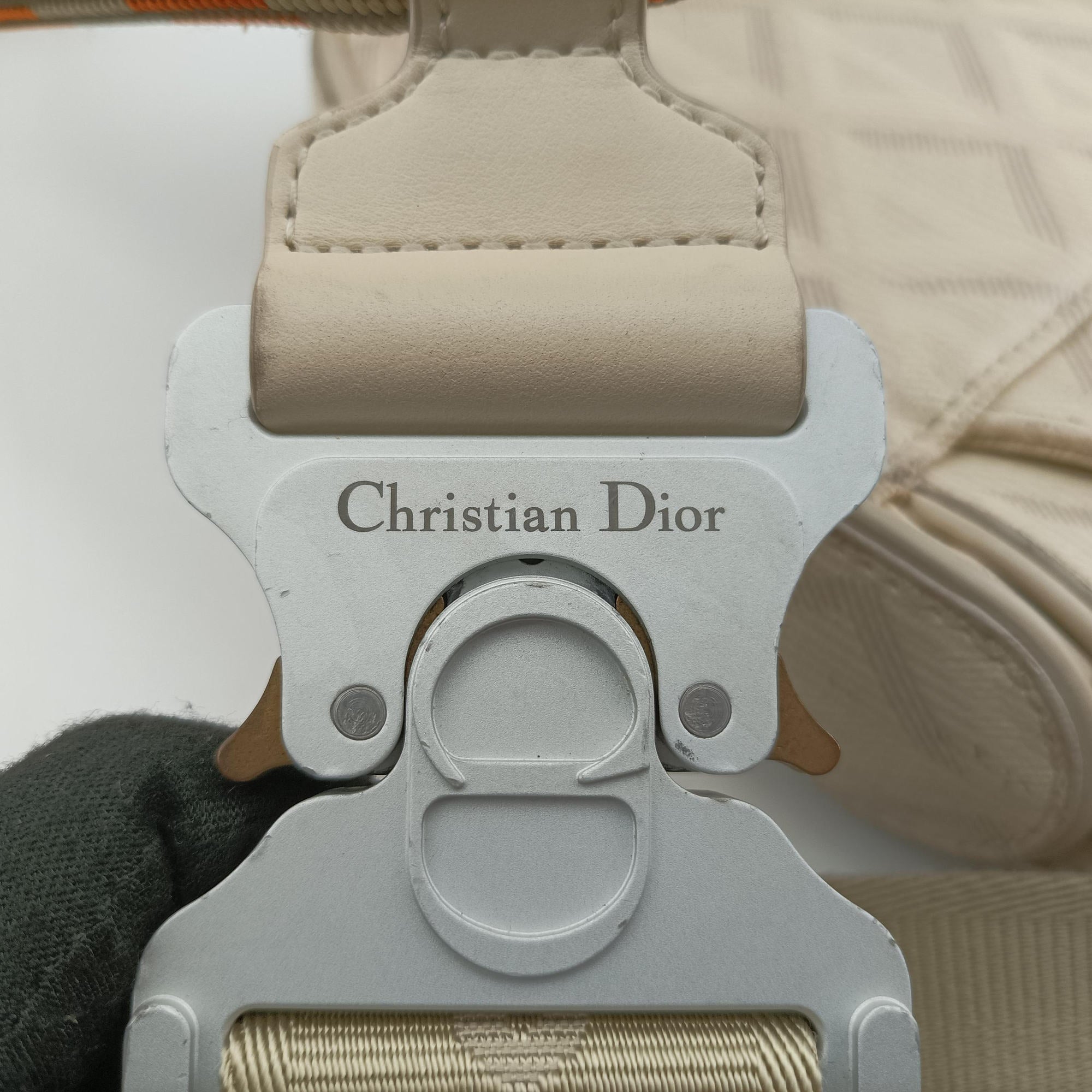 Pre-owned Christian Dior Saddle Beige PVC coated canvas × leather  bum bag/waist bag | stylenewstar