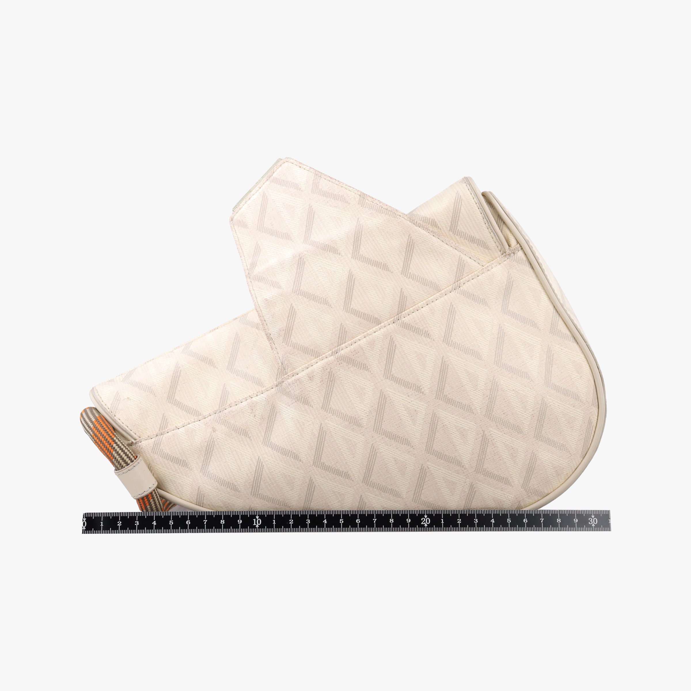Pre-owned Christian Dior Saddle Beige PVC coated canvas × leather  bum bag/waist bag | stylenewstar
