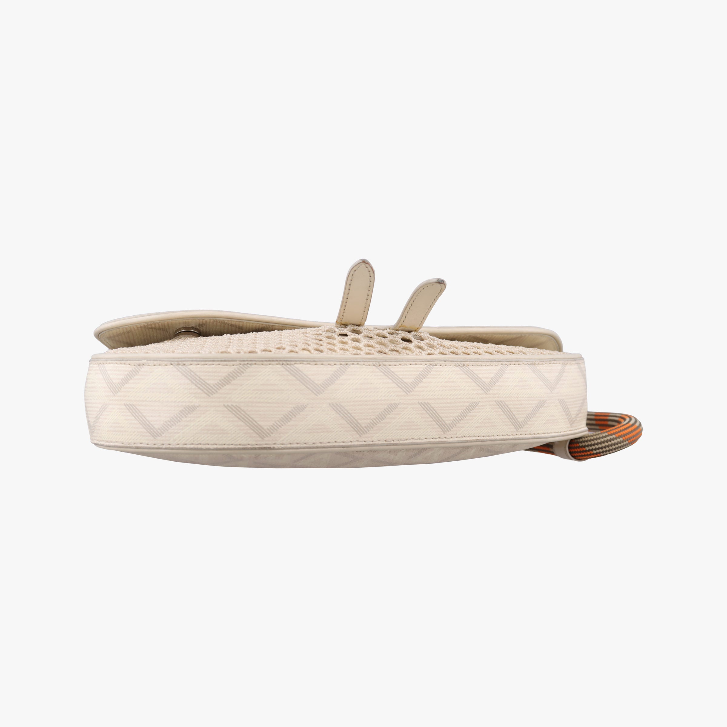 Pre-owned Christian Dior Saddle Beige PVC coated canvas × leather  bum bag/waist bag | stylenewstar