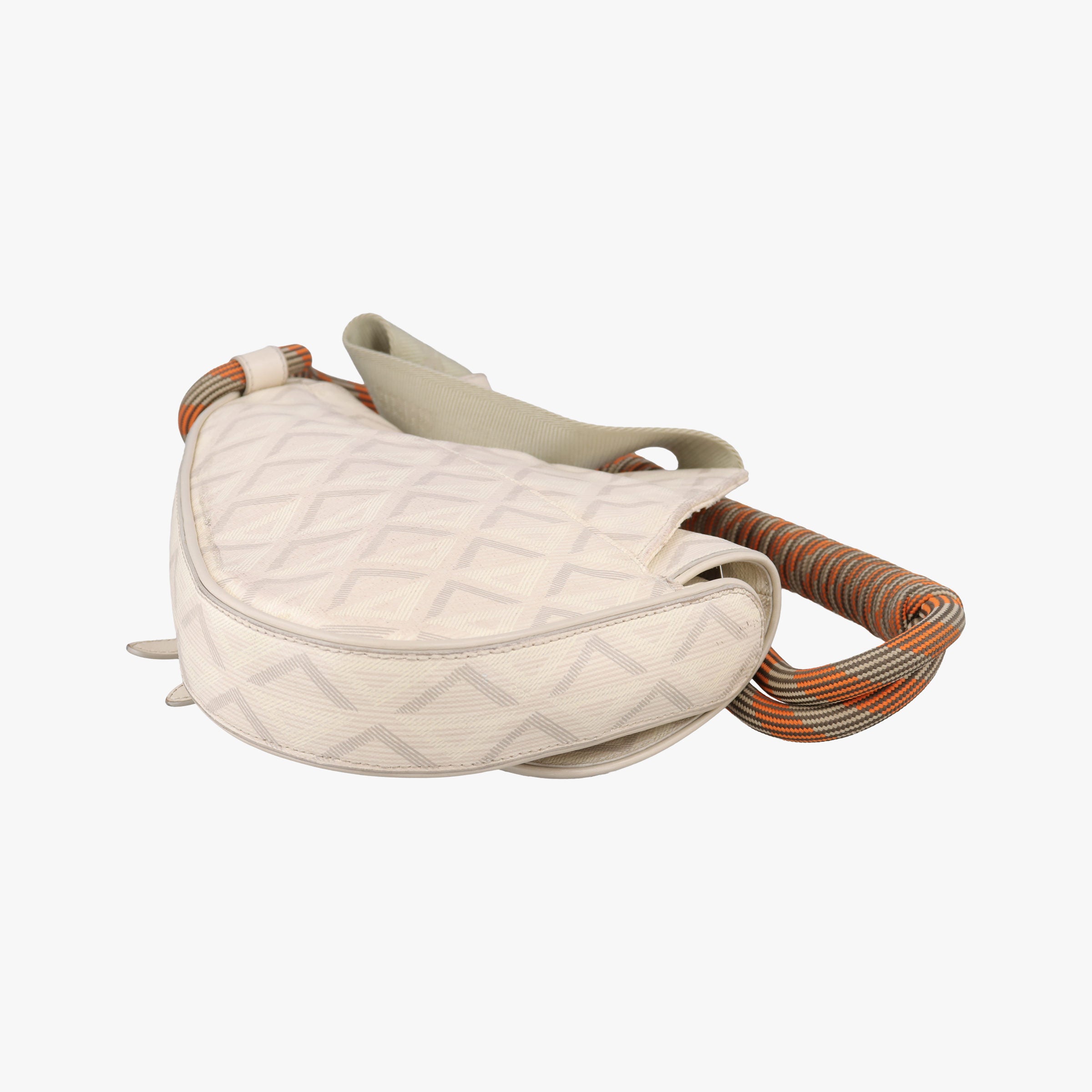 Pre-owned Christian Dior Saddle Beige PVC coated canvas × leather  bum bag/waist bag | stylenewstar