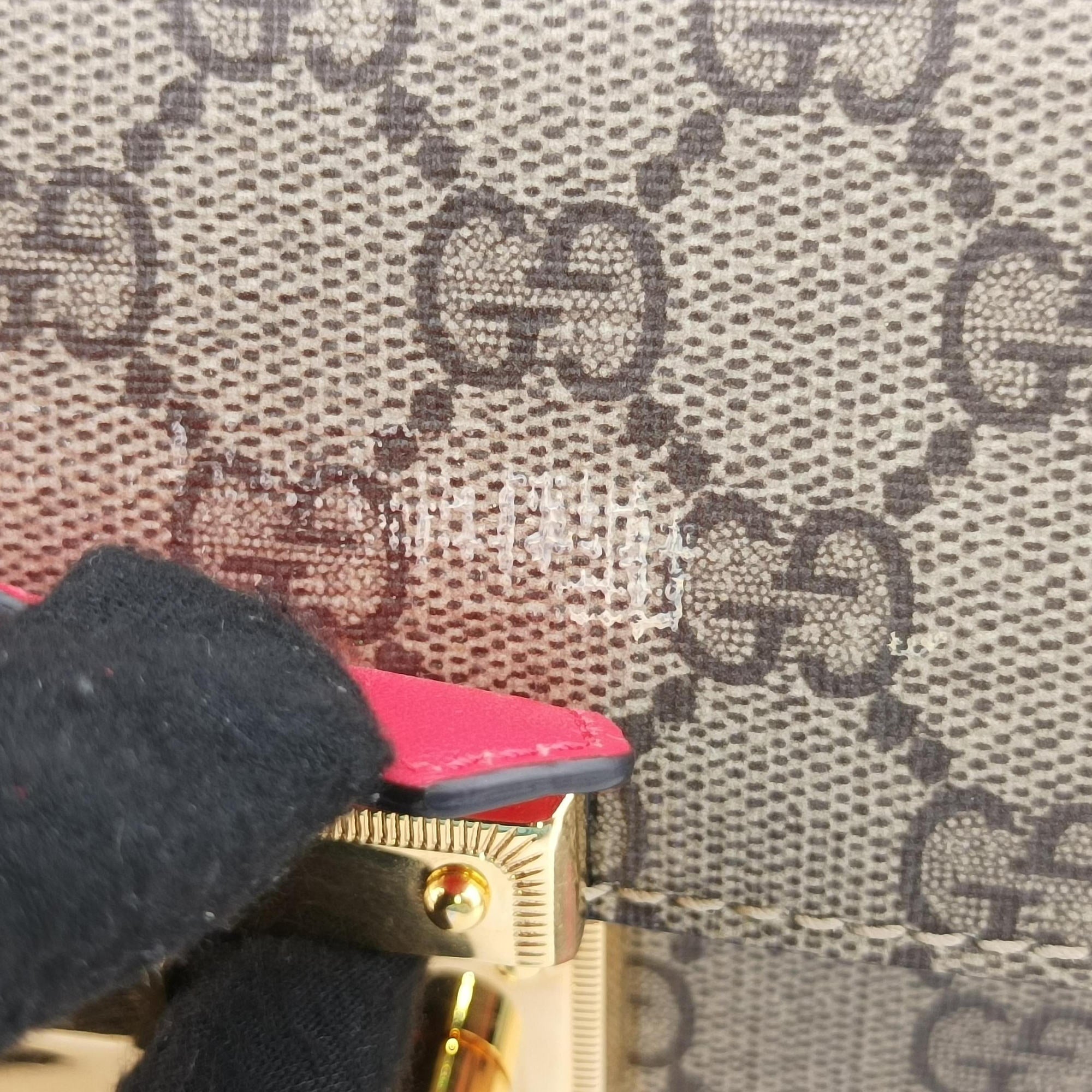 Pre-owned Gucci GG flora Padlock Bamboo Brown × Red PVC coated canvas×leather 603221 shoulderbag | stylenewstar