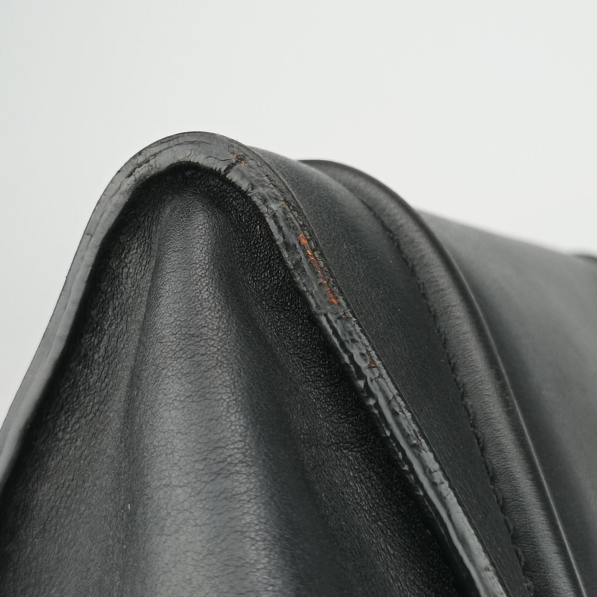 Pre-owned Celine Luggage Mini Shopper Black Leather  handbag | stylenewstar
