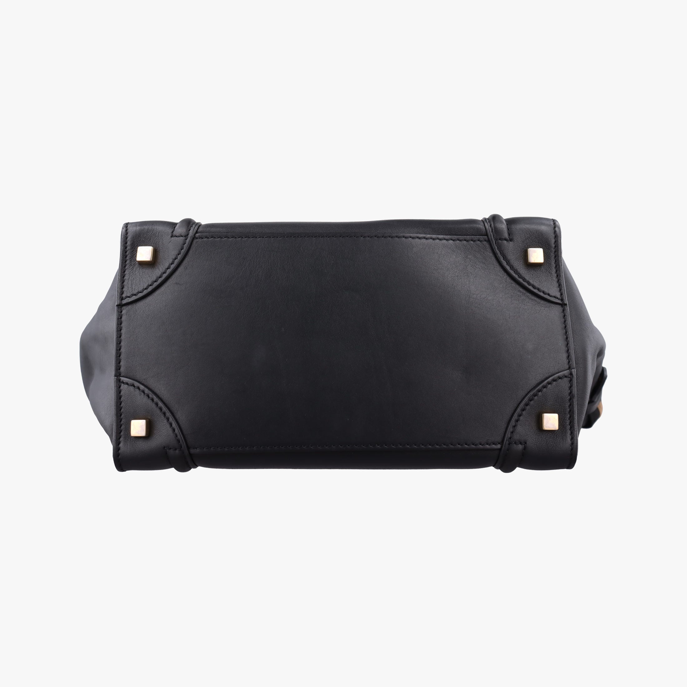 Pre-owned Celine Luggage Mini Shopper Black Leather  handbag | stylenewstar