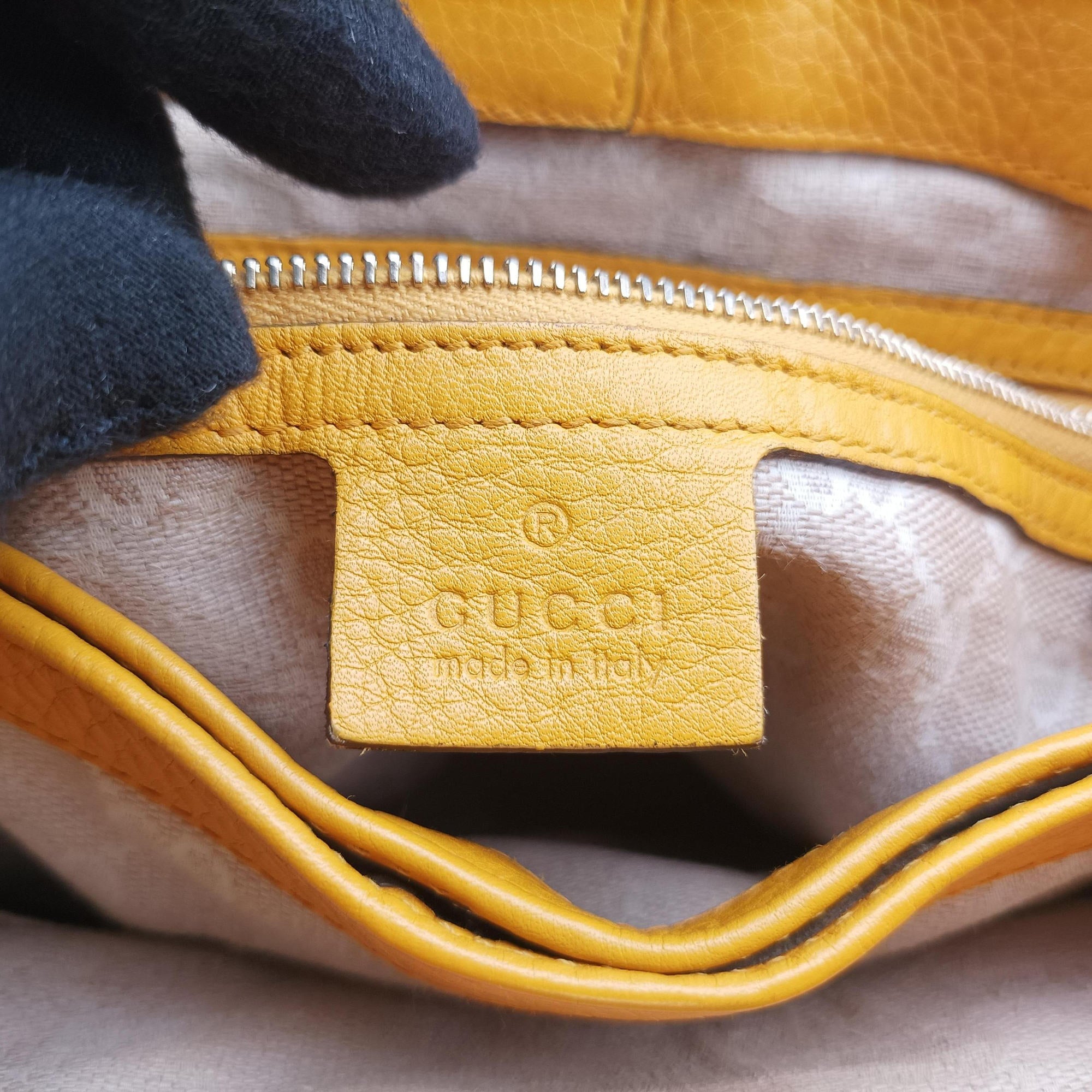 Secondhand Gucci Bamboo Yellow Leather 308360 shoulderbag | stylenewstar
