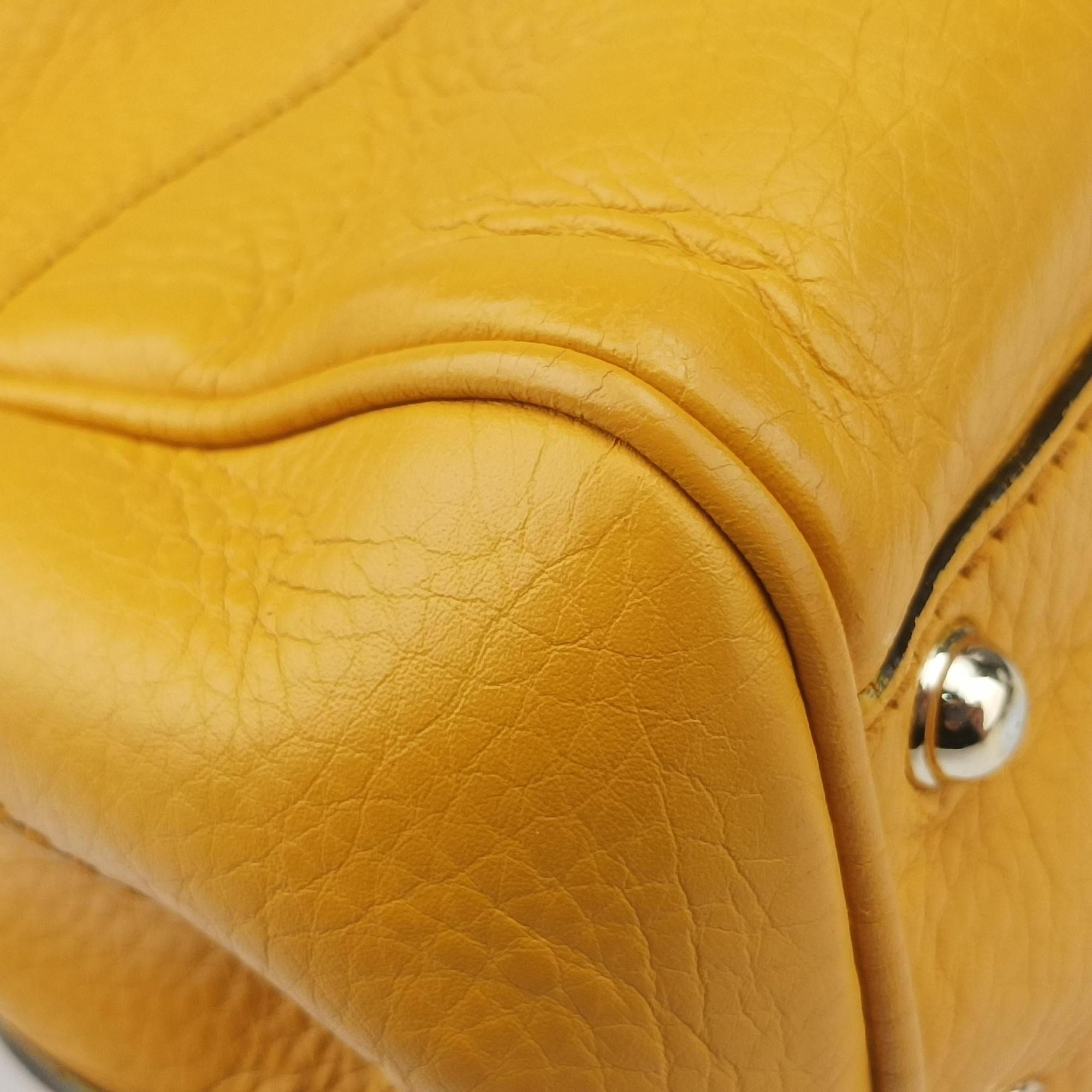 Secondhand Gucci Bamboo Yellow Leather 308360 shoulderbag | stylenewstar
