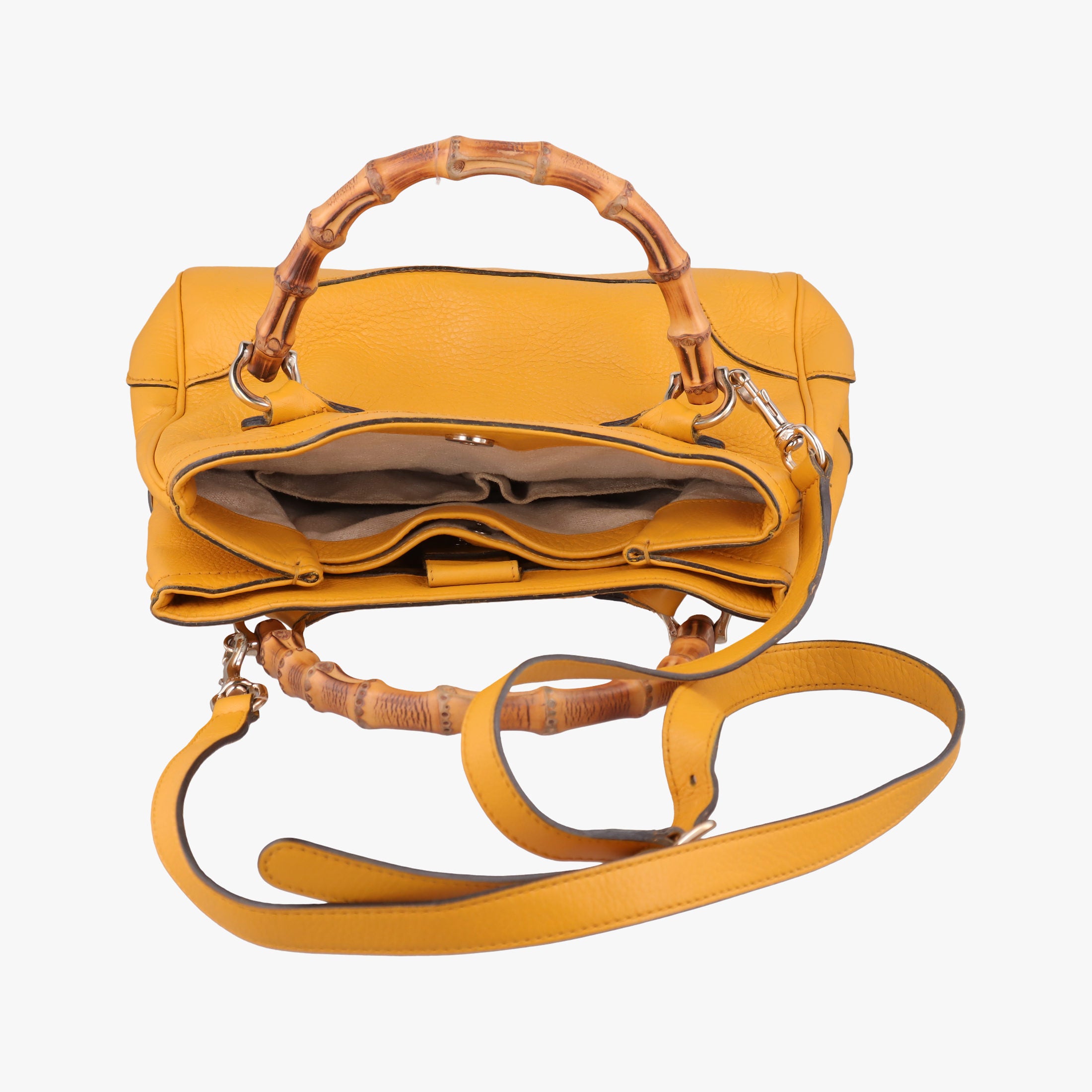 Secondhand Gucci Bamboo Yellow Leather 308360 shoulderbag | stylenewstar