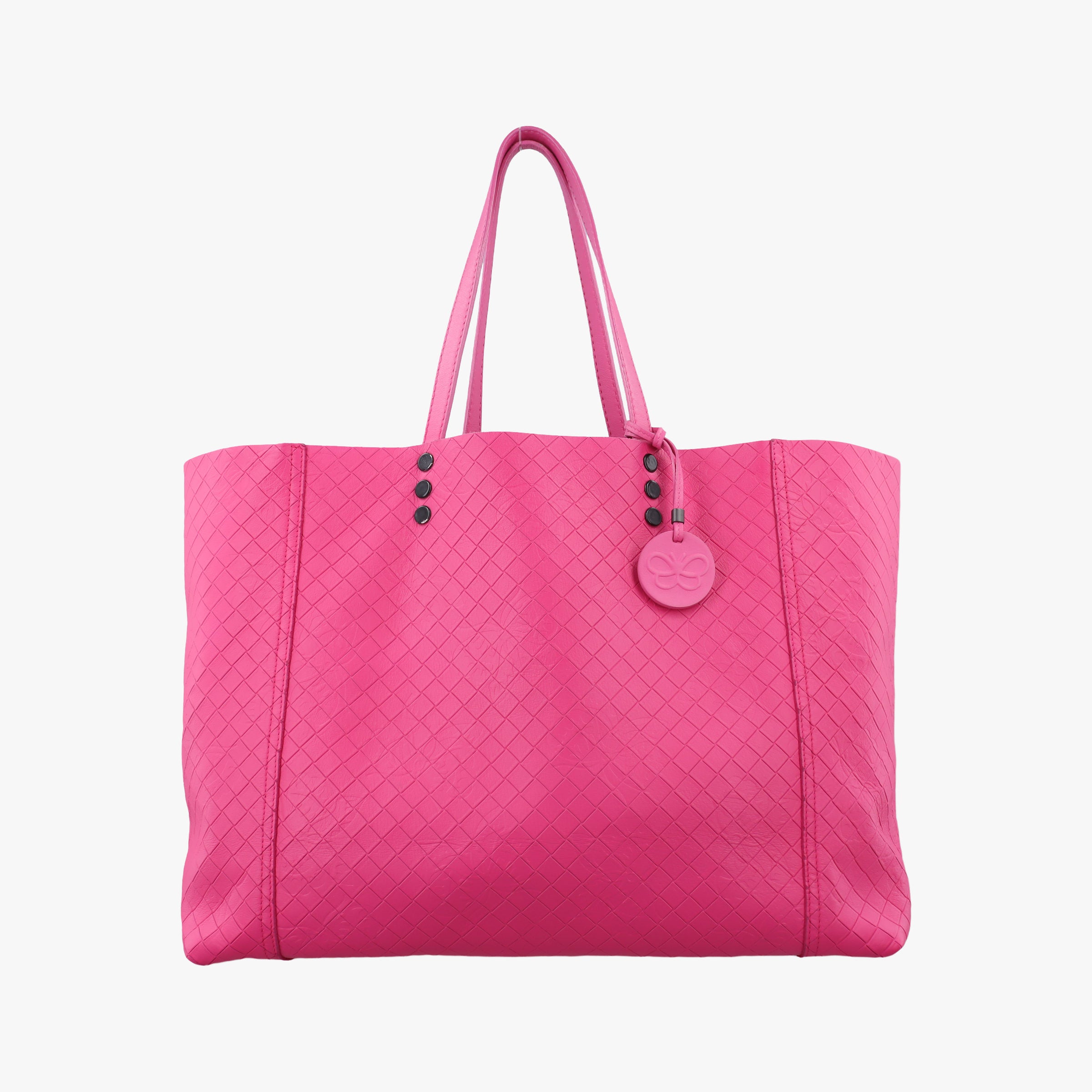 Pre-owned Bottega Veneta Intrecciato Rose lambskin  shoulderbag | stylenewstar
