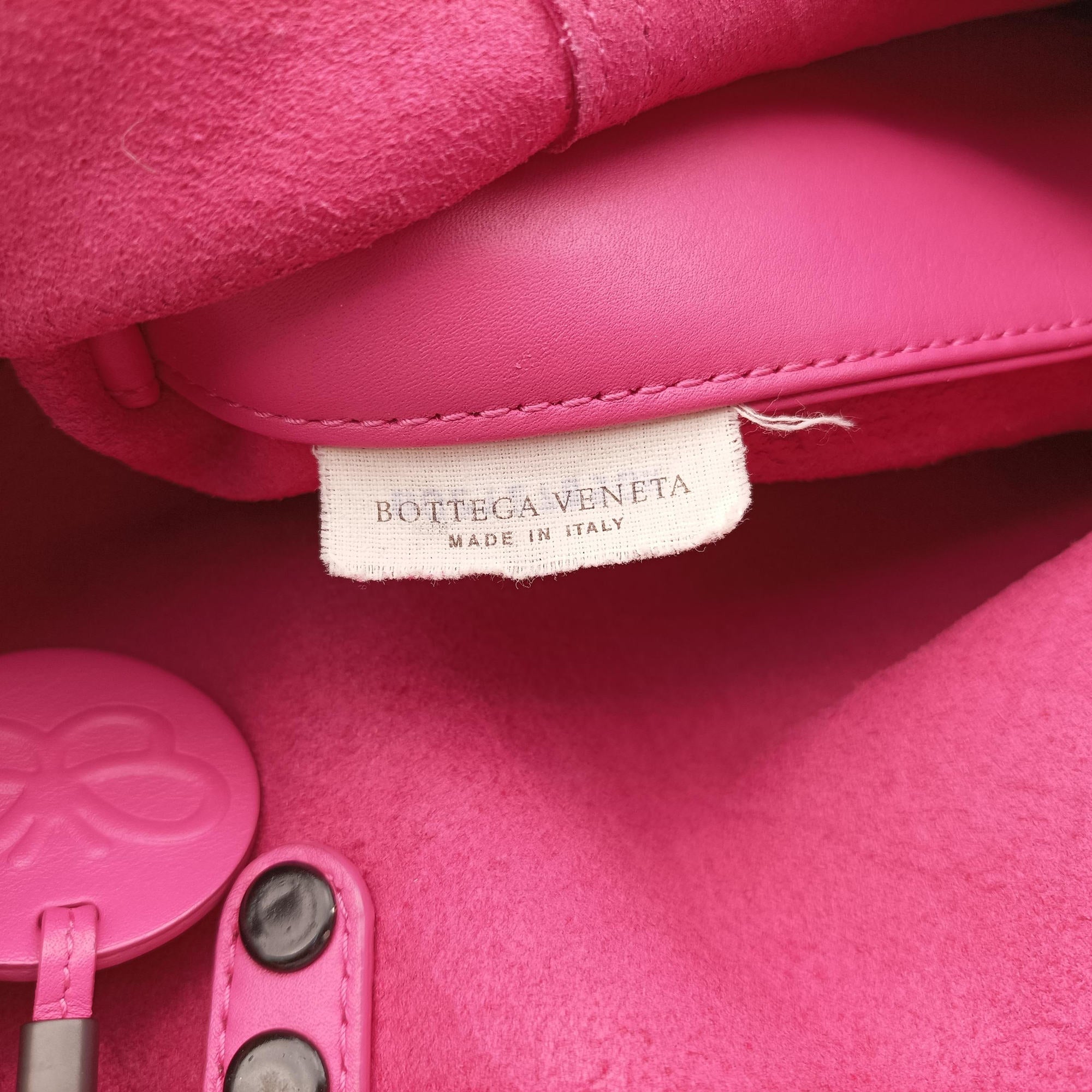Pre-owned Bottega Veneta Intrecciato Rose lambskin  shoulderbag | stylenewstar