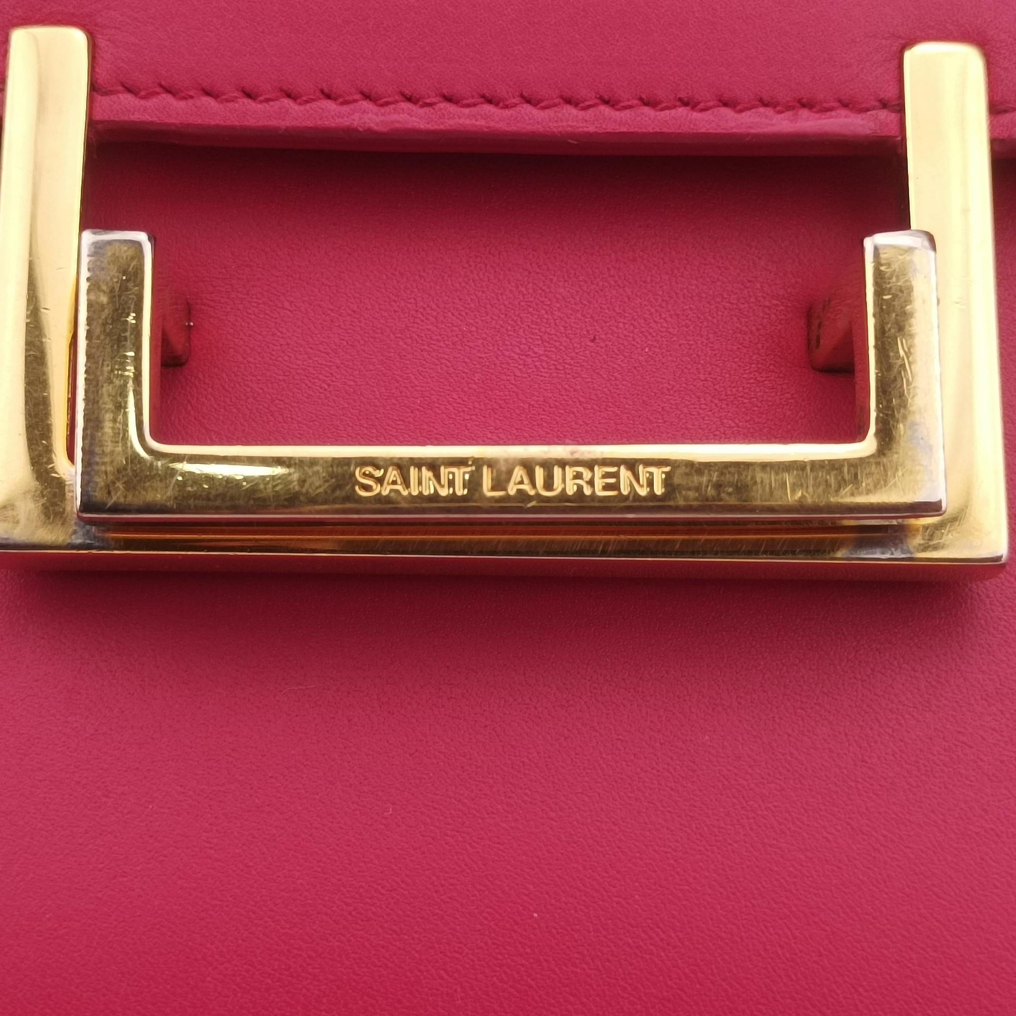 Pre-owned Yves Saint Laurent Classic Lulu Rose Leather 318025 shoulderbag | stylenewstar