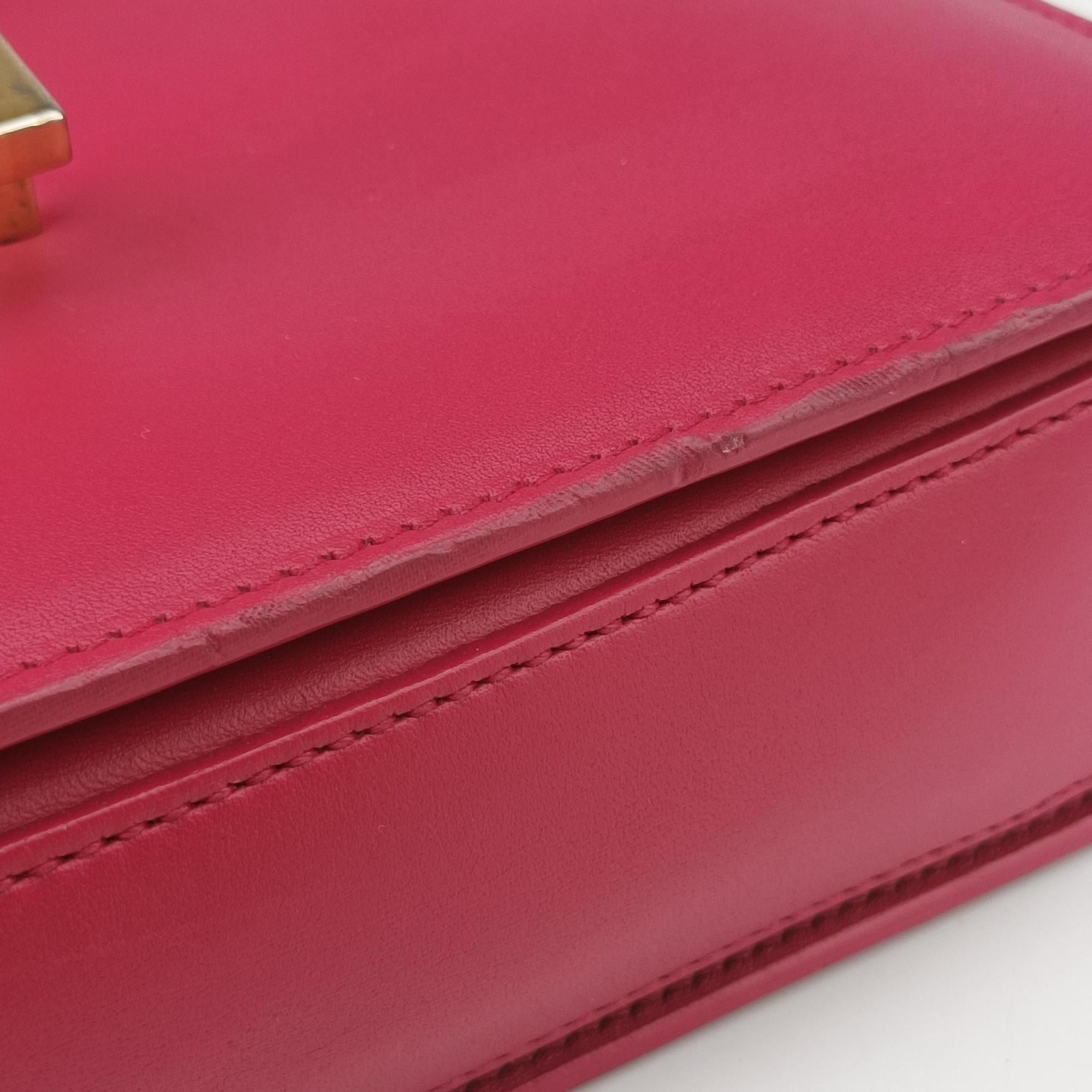 Pre-owned Yves Saint Laurent Classic Lulu Rose Leather 318025 shoulderbag | stylenewstar