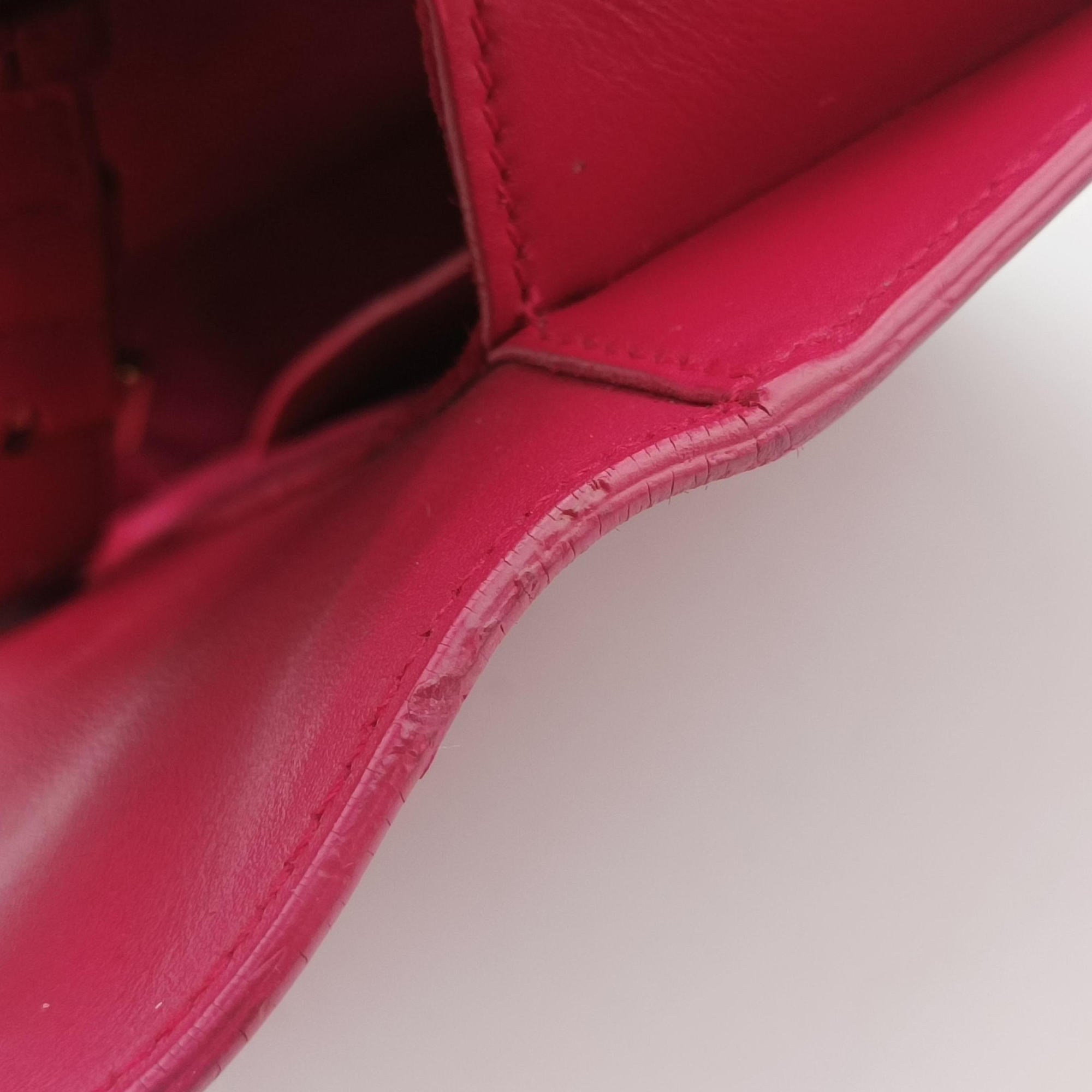 Pre-owned Yves Saint Laurent Classic Lulu Rose Leather 318025 shoulderbag | stylenewstar
