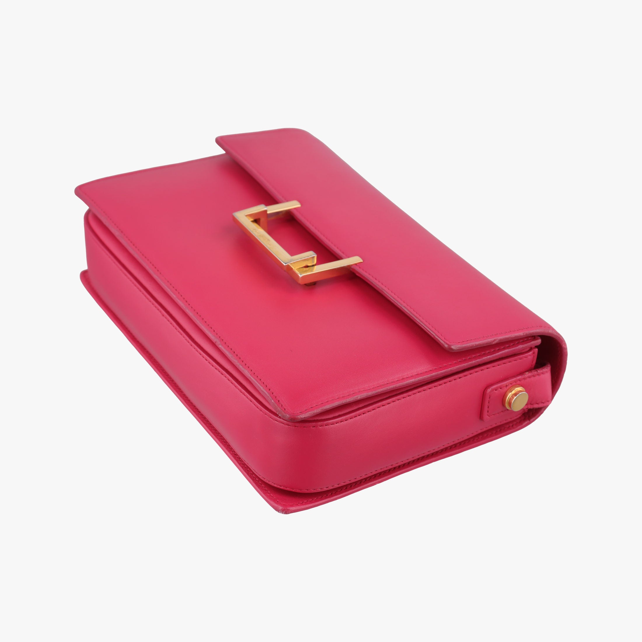Pre-owned Yves Saint Laurent Classic Lulu Rose Leather 318025 shoulderbag | stylenewstar