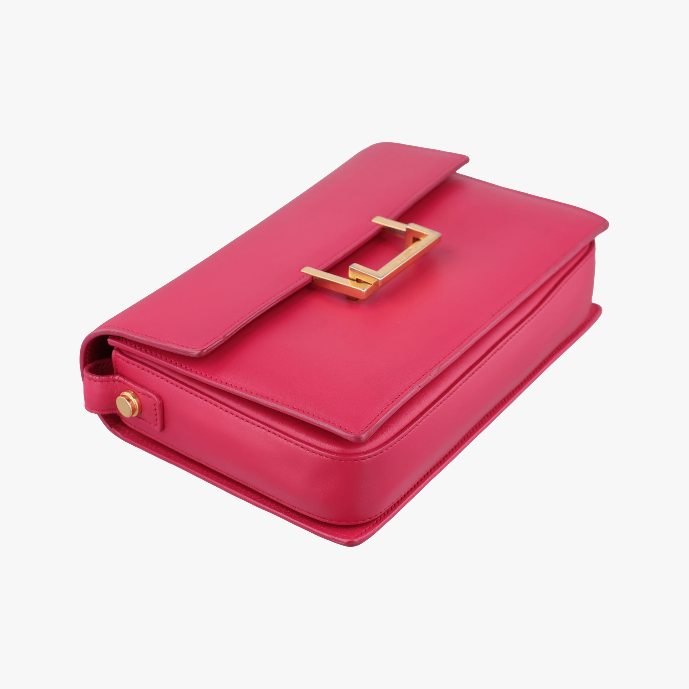 Pre-owned Yves Saint Laurent Classic Lulu Rose Leather 318025 shoulderbag | stylenewstar