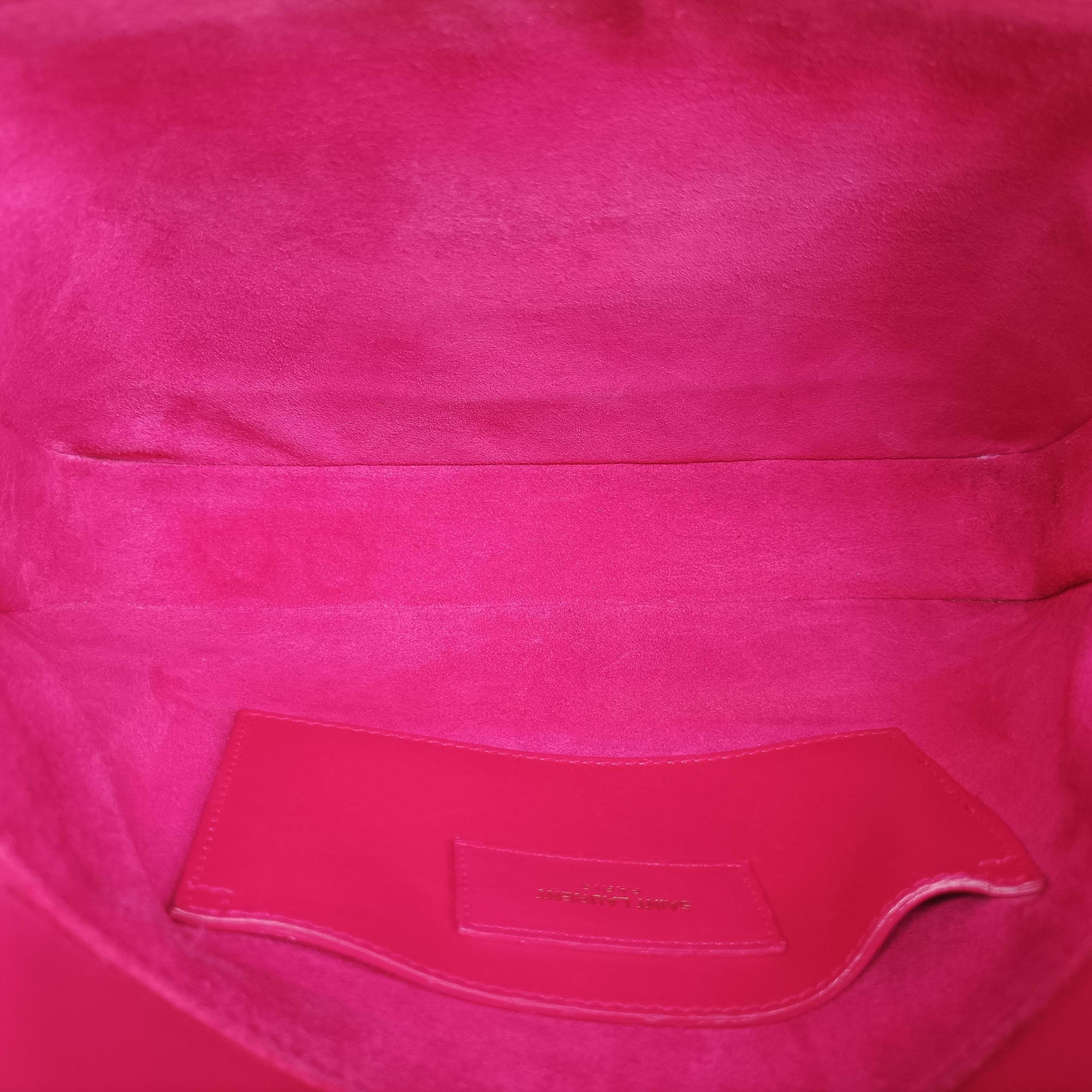 Pre-owned Yves Saint Laurent Classic Lulu Rose Leather 318025 shoulderbag | stylenewstar