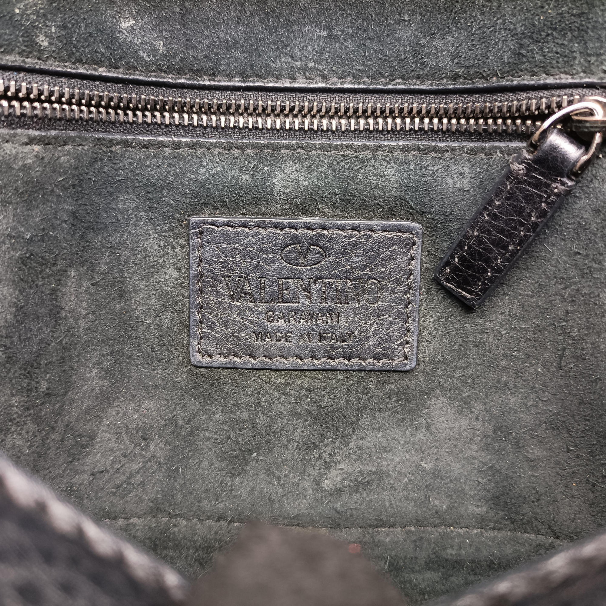 Secondhand Valentino Rockstud Glam Lock Black Leather  shoulderbag | stylenewstar