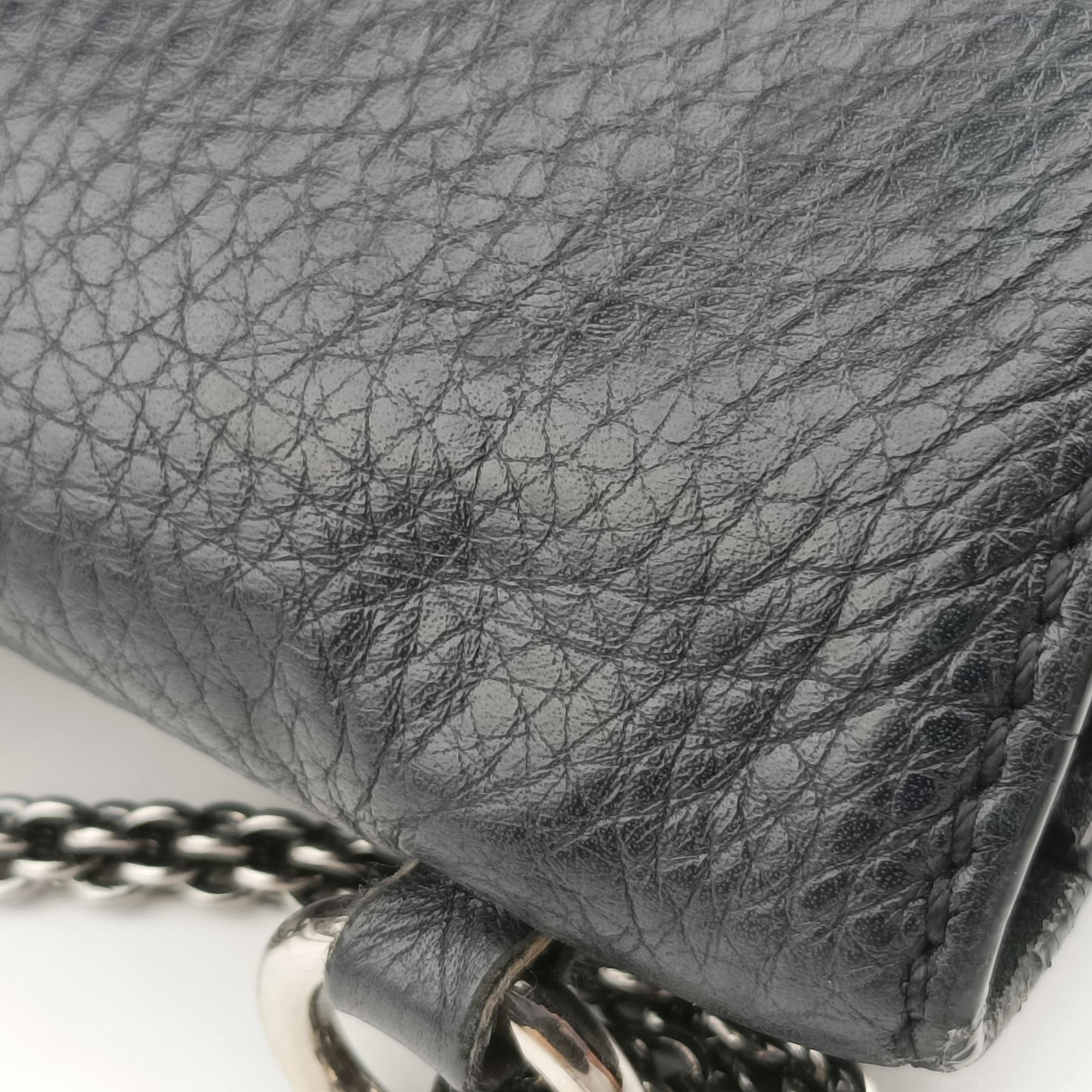 Secondhand Valentino Rockstud Glam Lock Black Leather  shoulderbag | stylenewstar