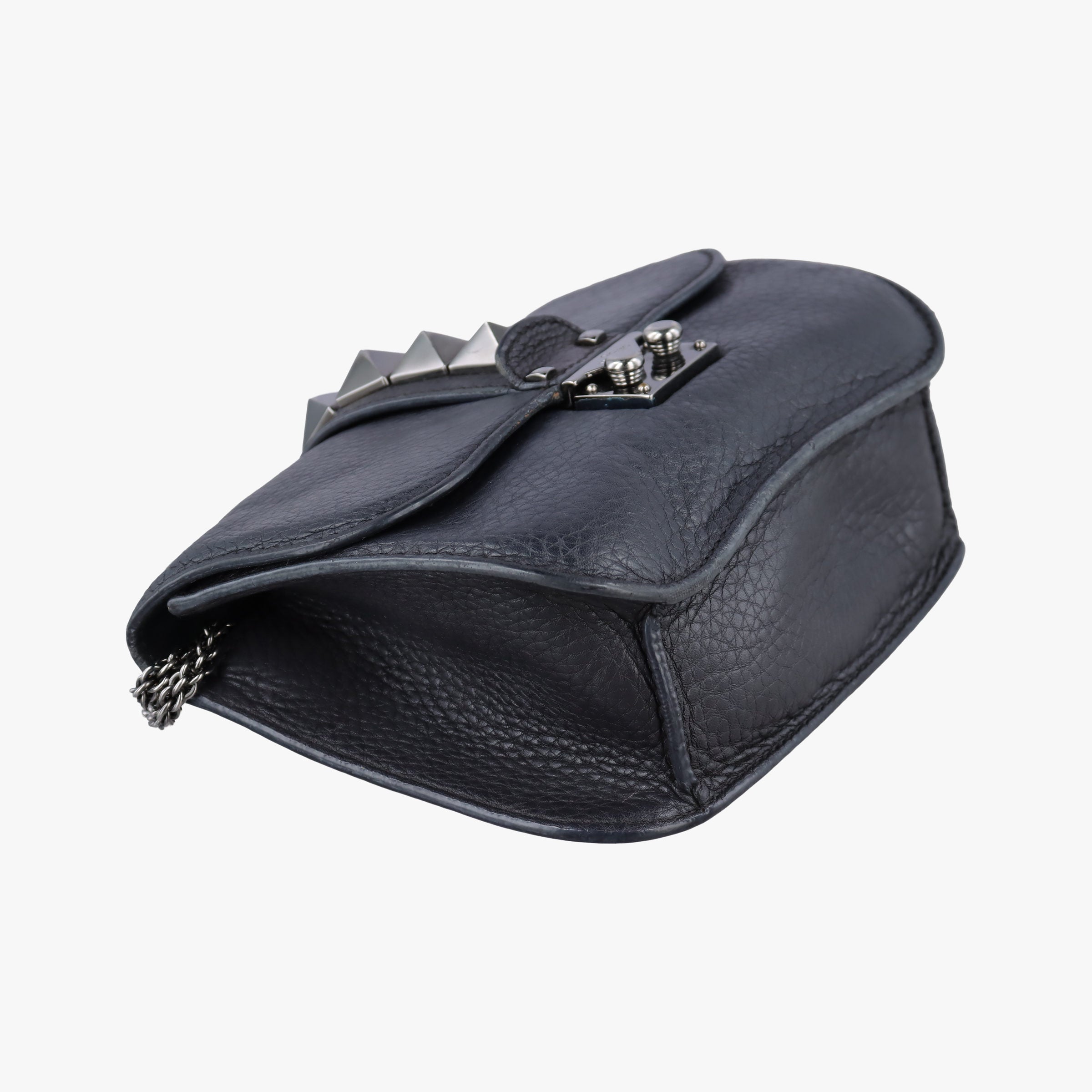 Secondhand Valentino Rockstud Glam Lock Black Leather  shoulderbag | stylenewstar