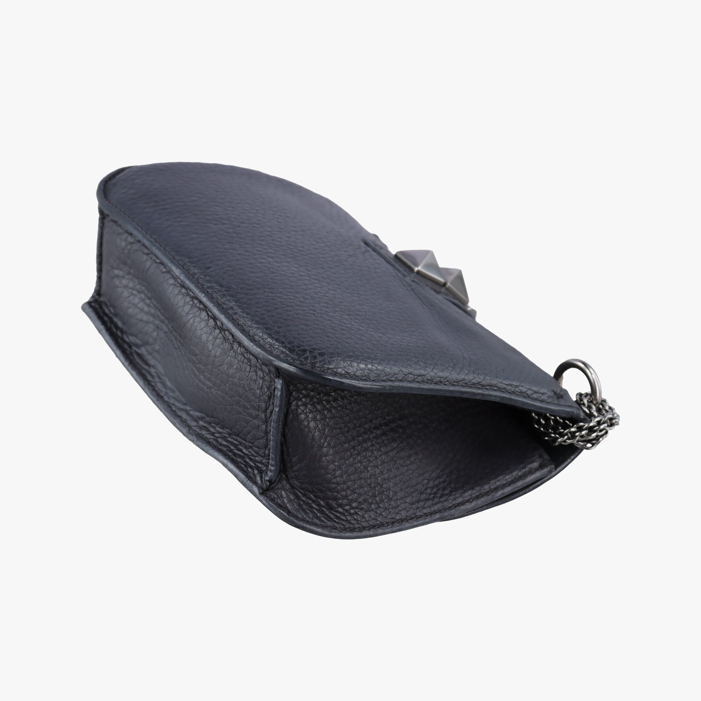 Secondhand Valentino Rockstud Glam Lock Black Leather  shoulderbag | stylenewstar