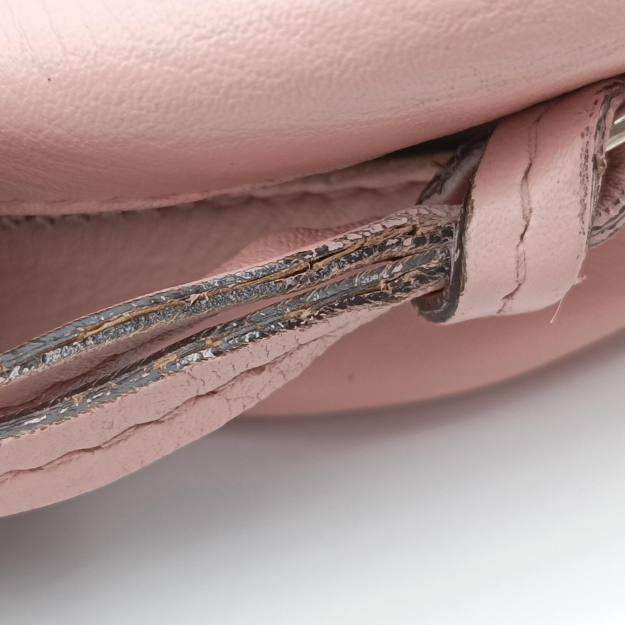 Pre-owned Gucci GG Marmont Pink Leather 448065 shoulderbag | stylenewstar