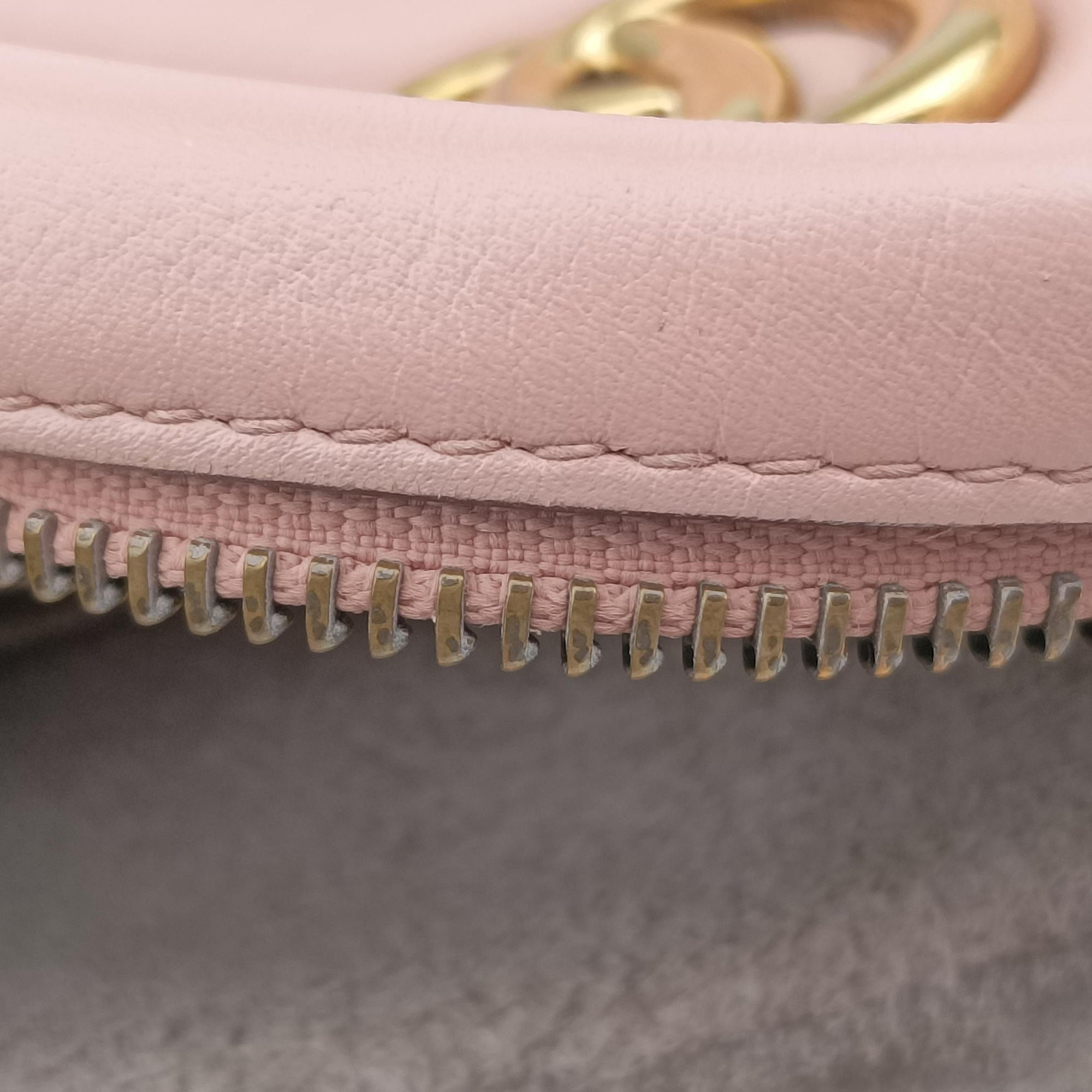 Pre-owned Gucci GG Marmont Pink Leather 448065 shoulderbag | stylenewstar