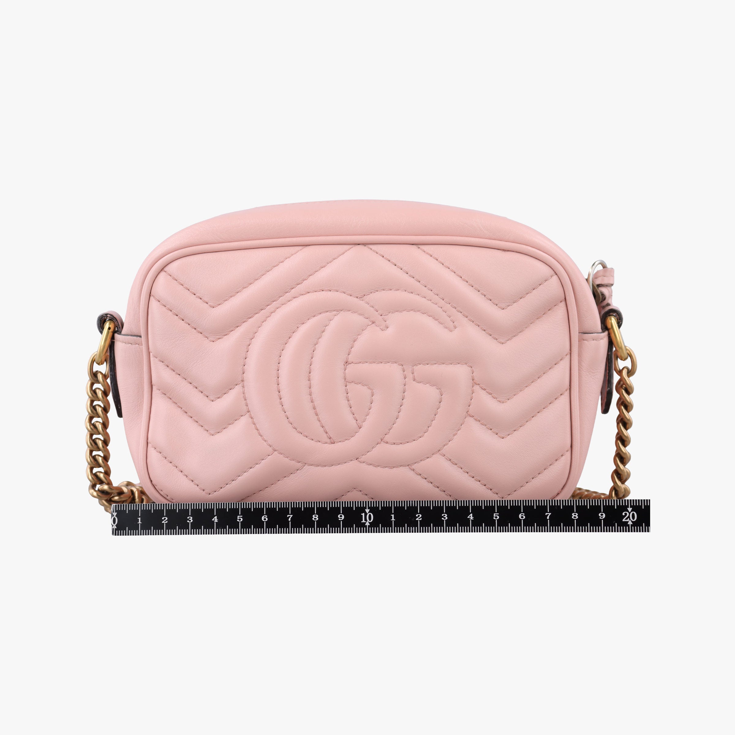 Pre-owned Gucci GG Marmont Pink Leather 448065 shoulderbag | stylenewstar