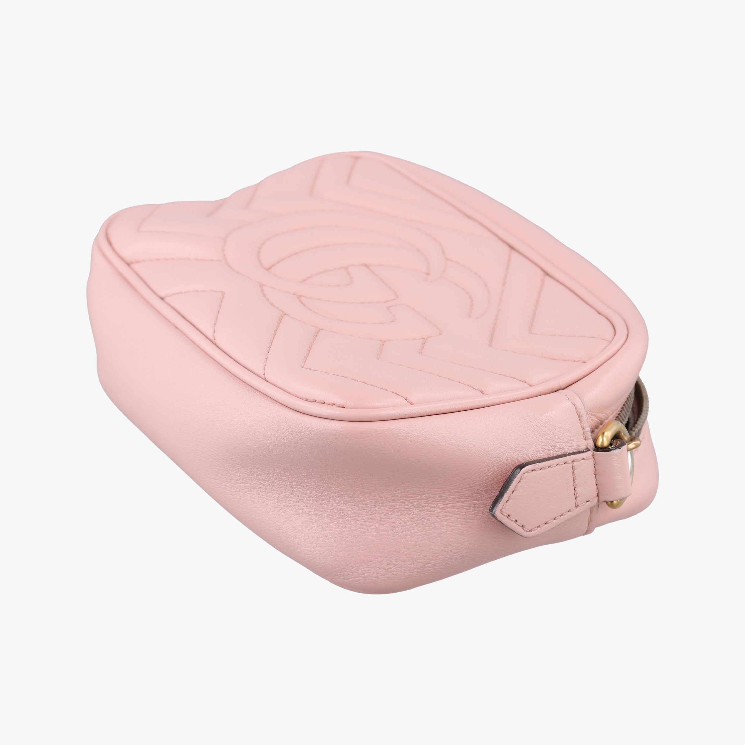 Pre-owned Gucci GG Marmont Pink Leather 448065 shoulderbag | stylenewstar