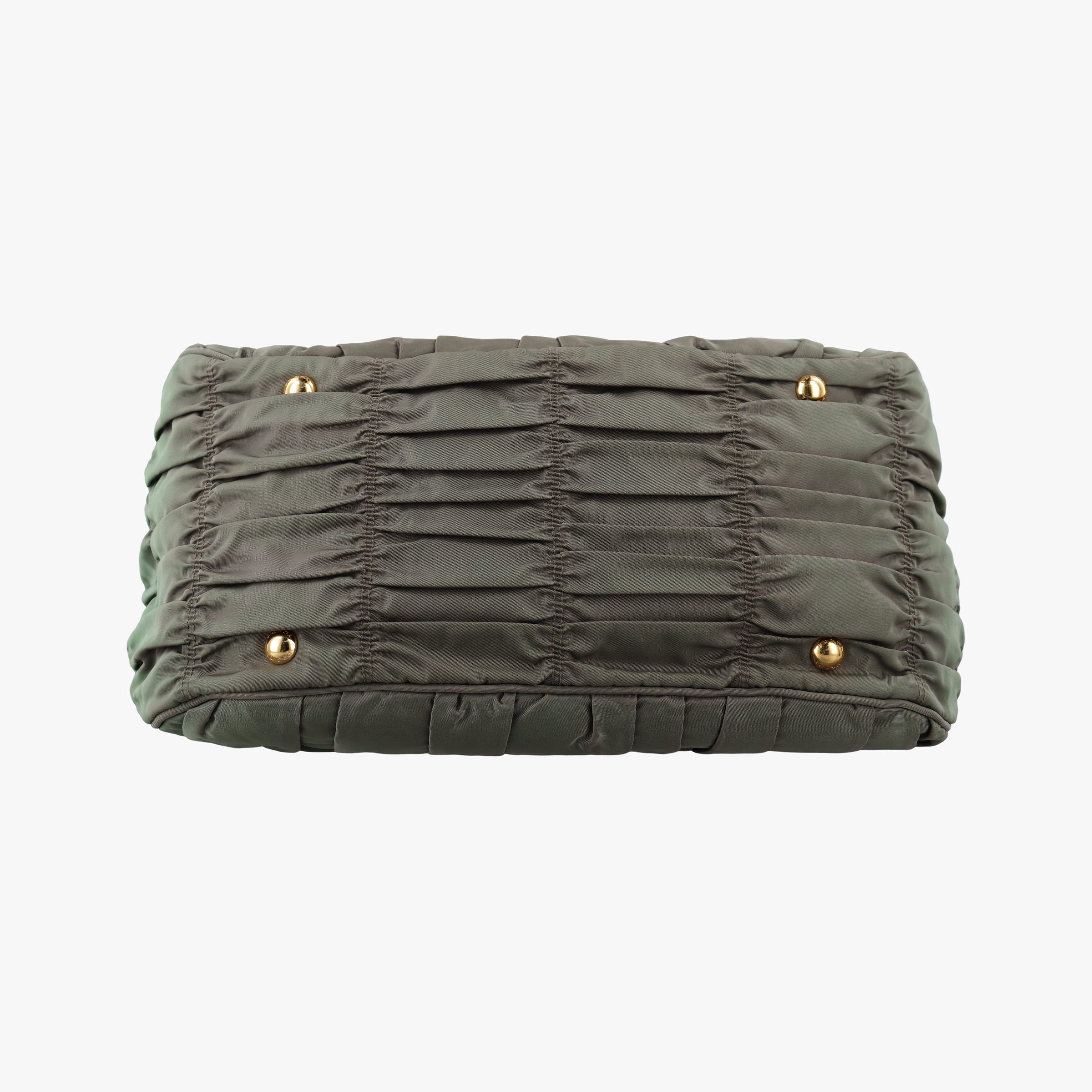 Vintage Prada Gaufre Green nylon BN1935 shoulderbag | stylenewstar