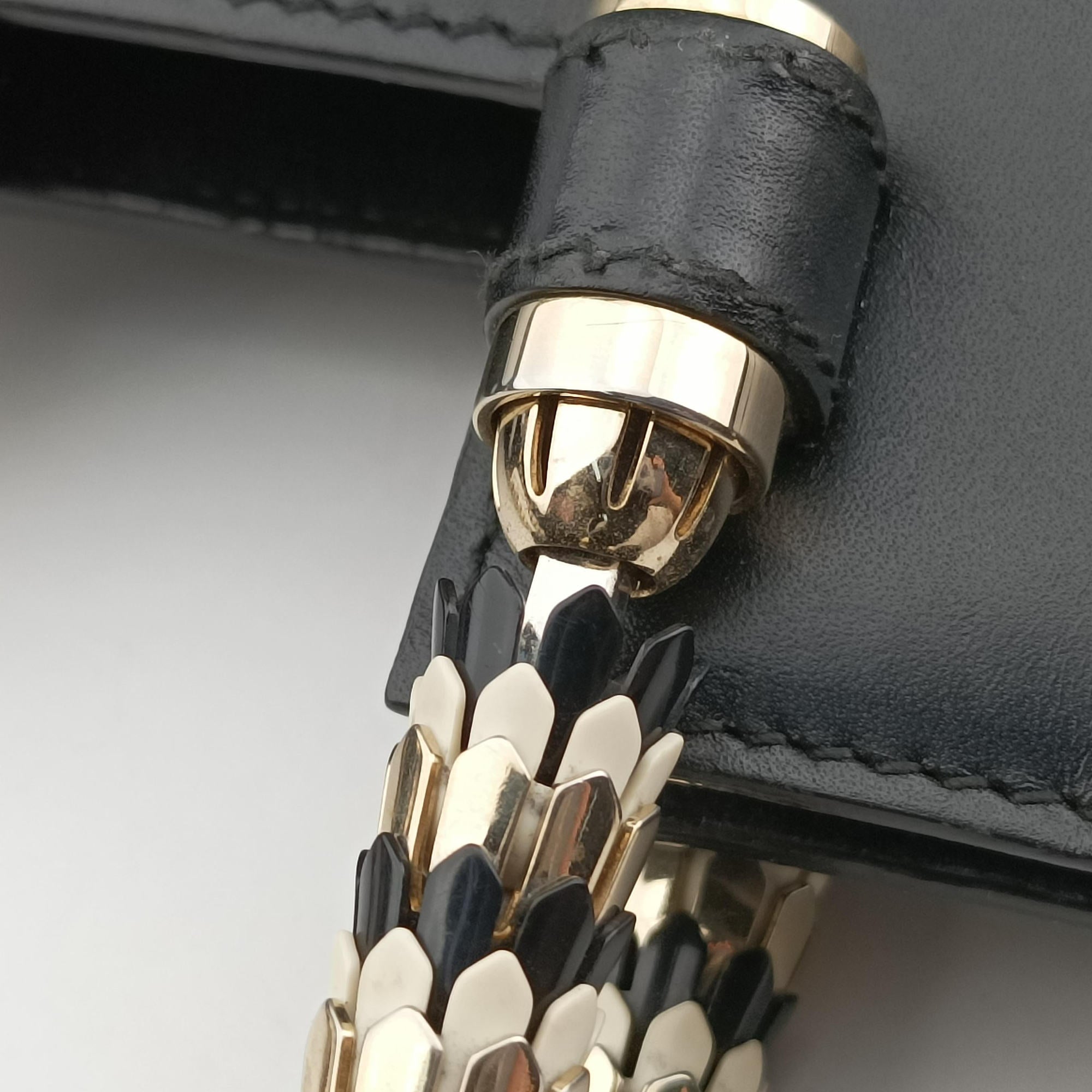 Vintage Bvlgari Serpenti Scaglie Black × Leopard Pattern Pony × Leather  shoulderbag | stylenewstar