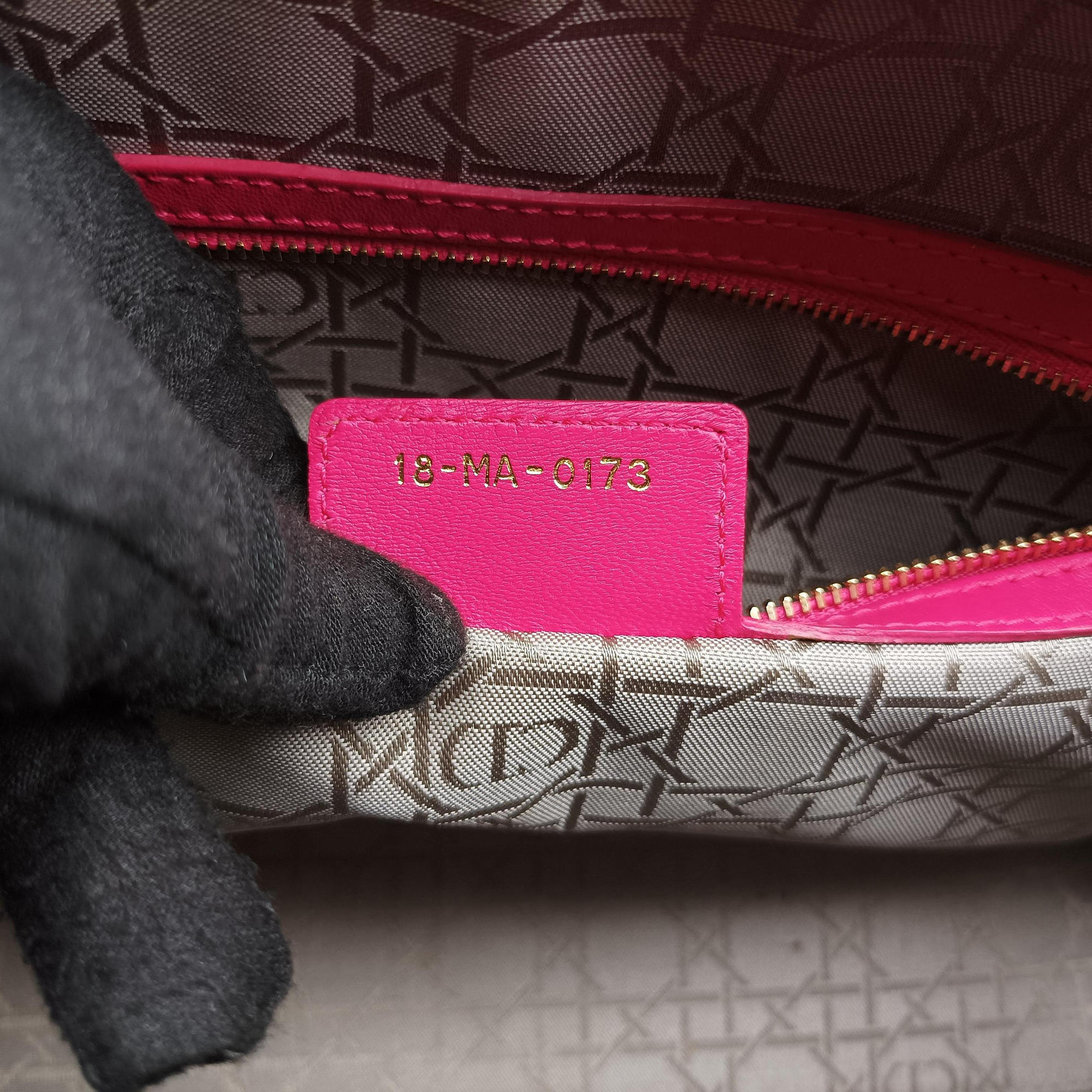 Secondhand Christian Dior Lady Dior Rose lambskin  shoulderbag | stylenewstar