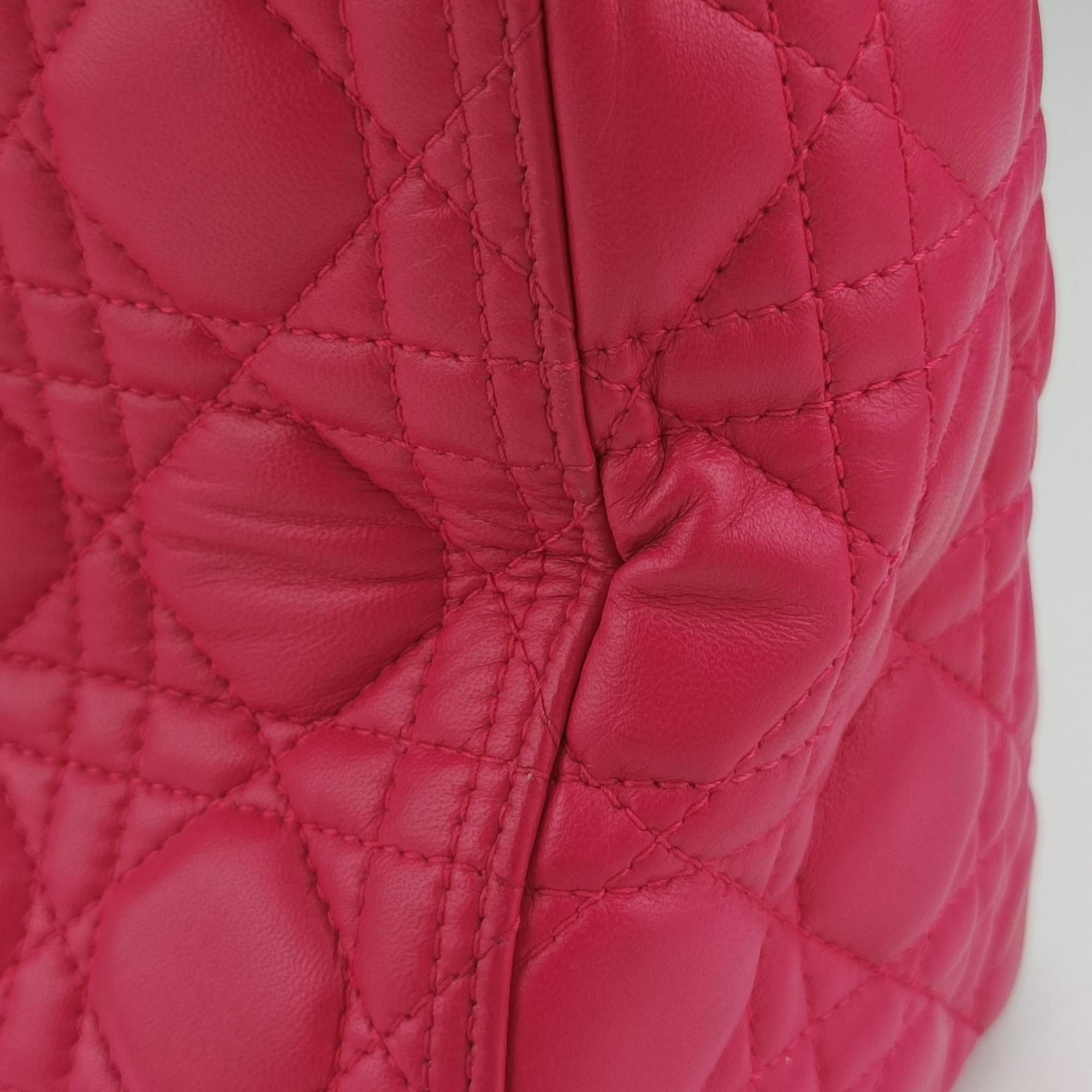 Secondhand Christian Dior Lady Dior Rose lambskin  shoulderbag | stylenewstar
