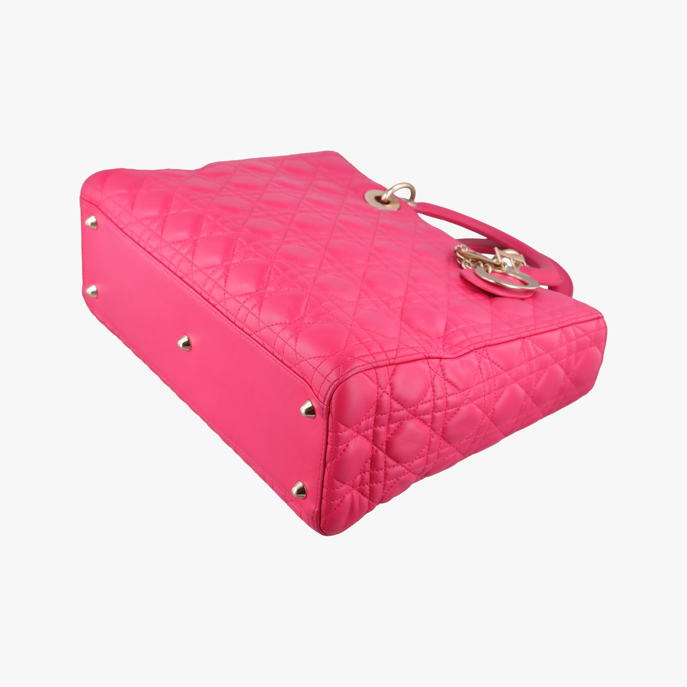 Secondhand Christian Dior Lady Dior Rose lambskin  shoulderbag | stylenewstar