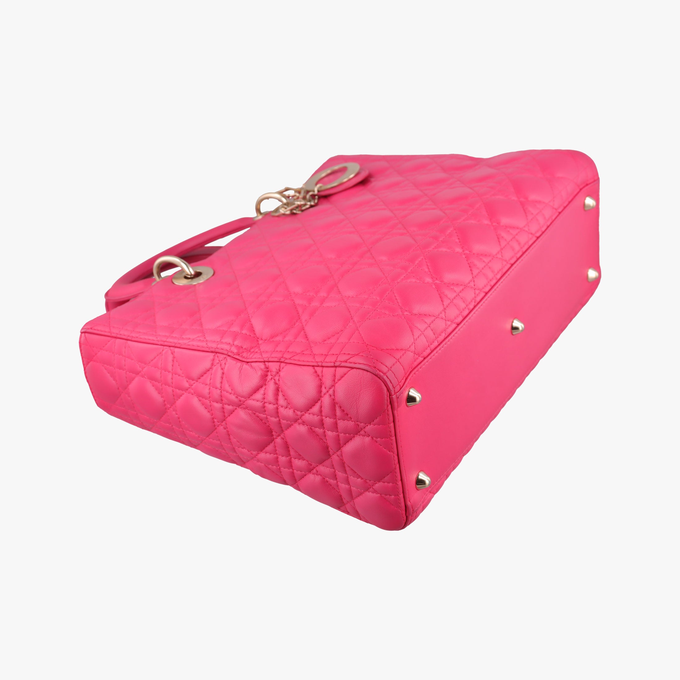 Secondhand Christian Dior Lady Dior Rose lambskin  shoulderbag | stylenewstar