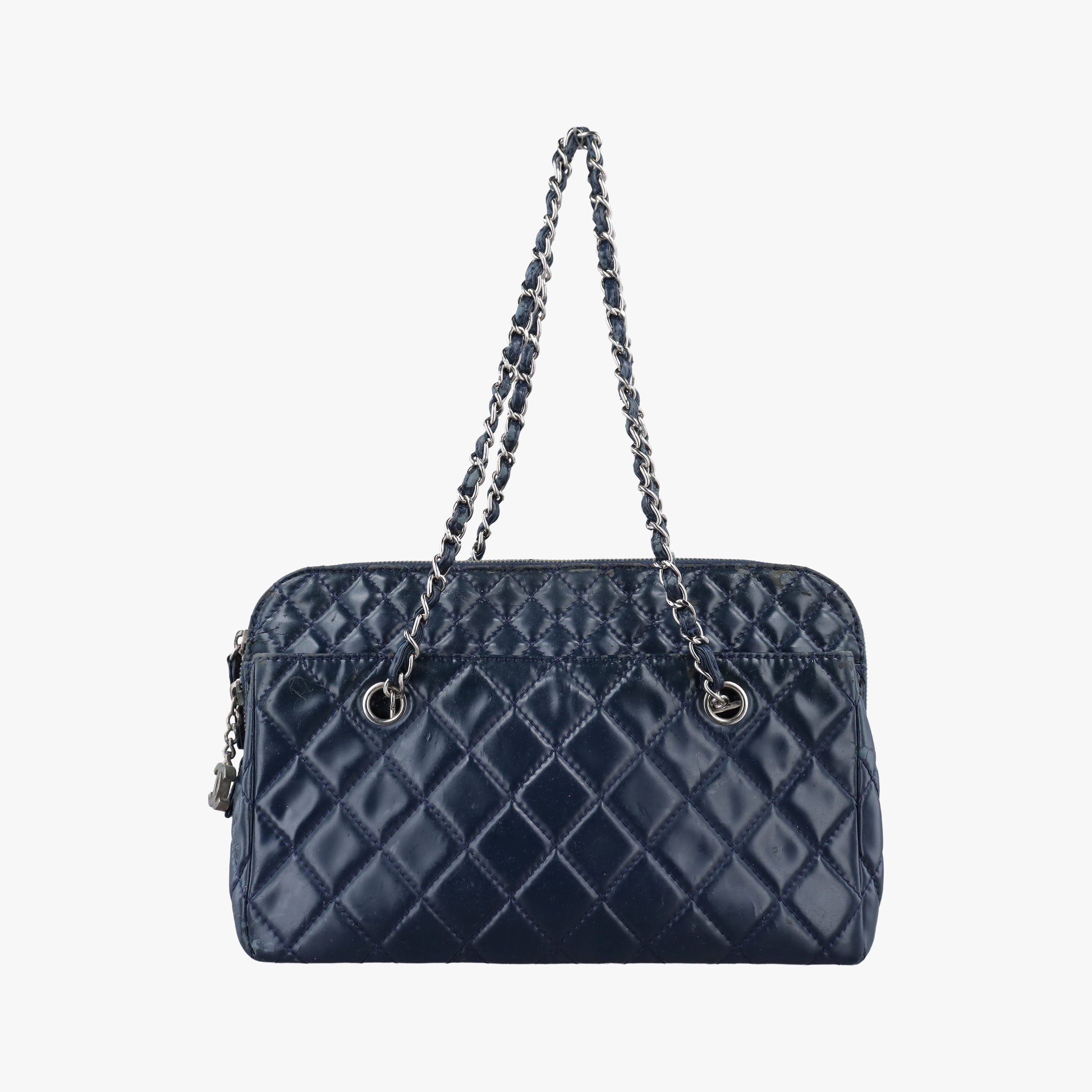 Pre-owned Chanel Matrasse Blue Leather A49274 shoulderbag | stylenewstar