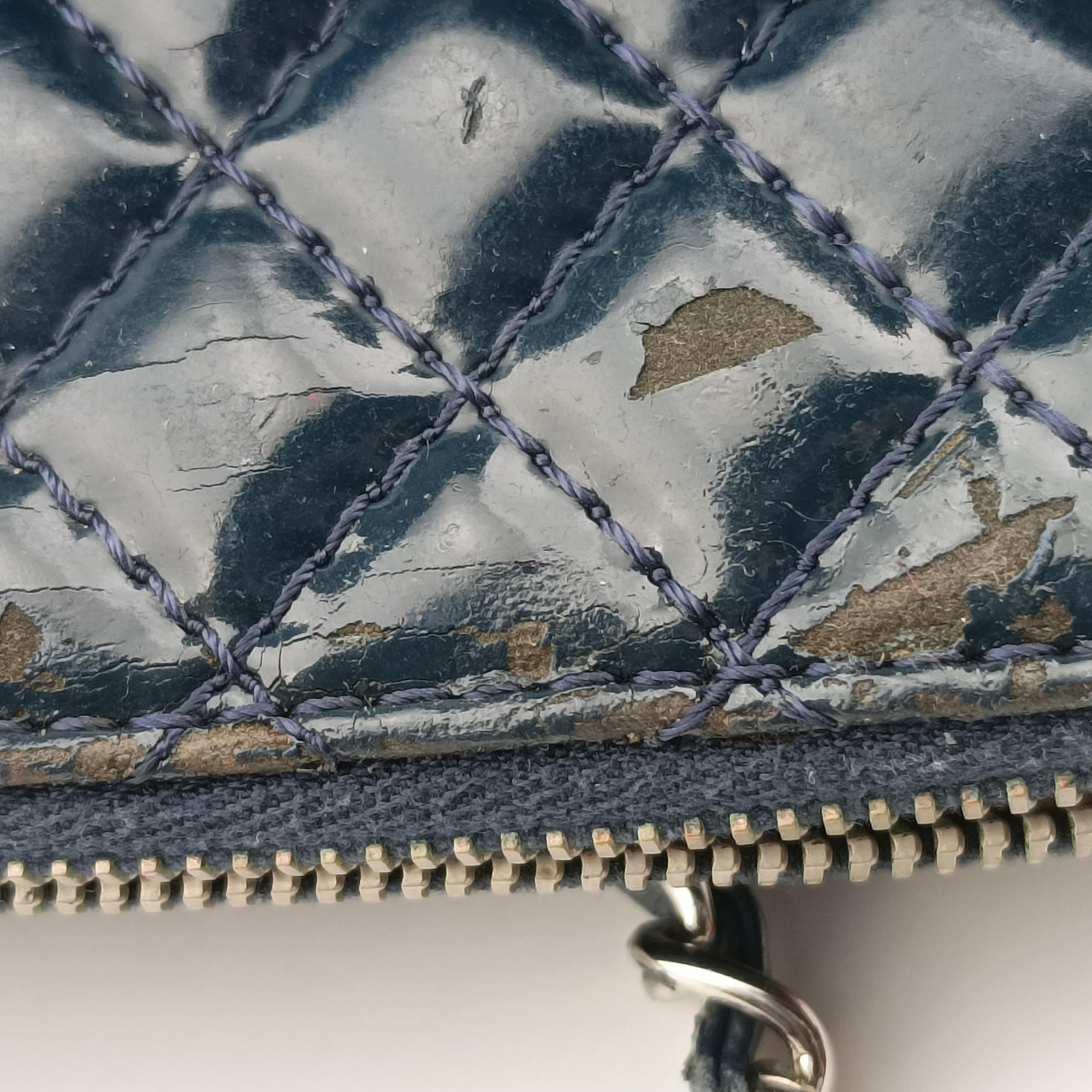 Pre-owned Chanel Matrasse Blue Leather A49274 shoulderbag | stylenewstar
