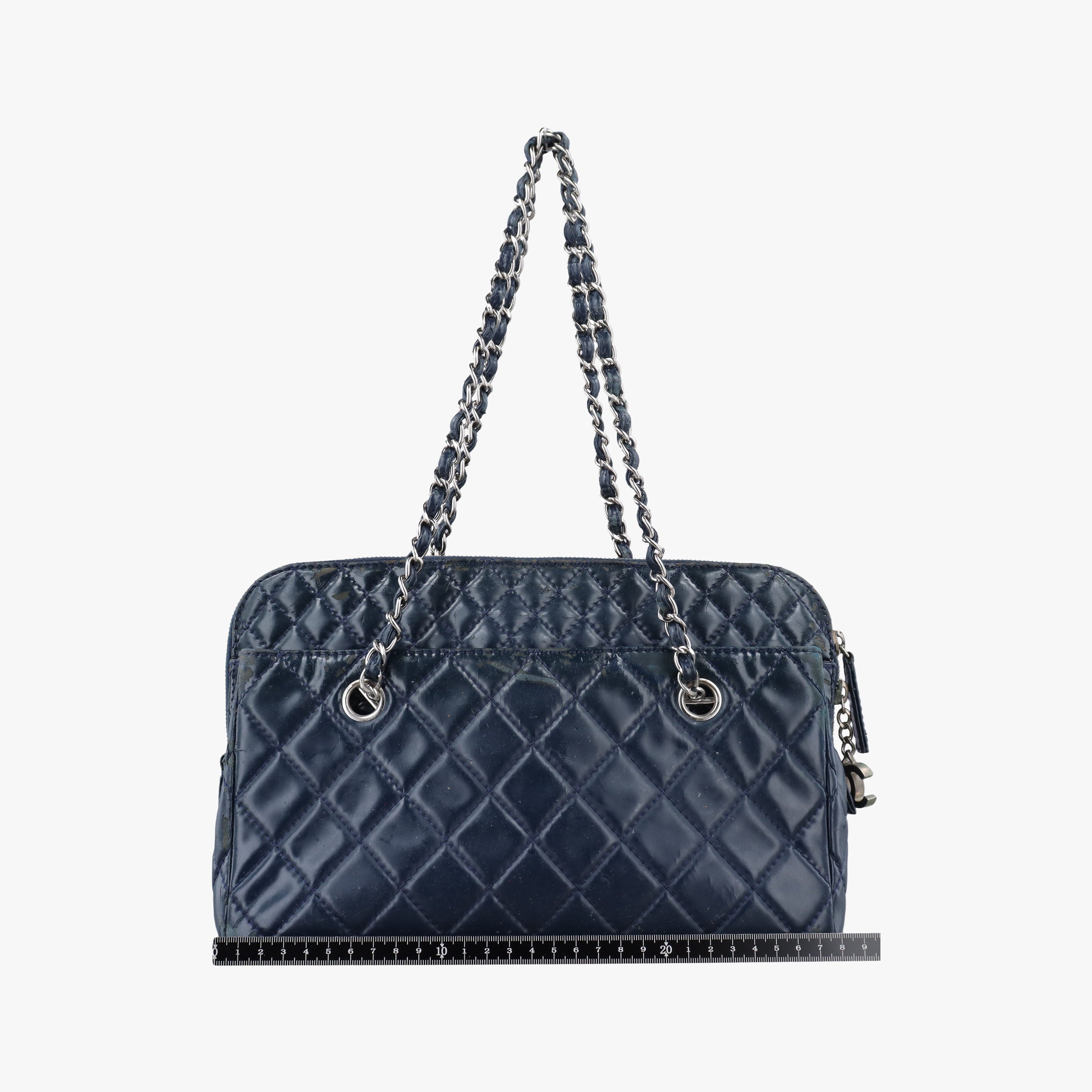 Pre-owned Chanel Matrasse Blue Leather A49274 shoulderbag | stylenewstar