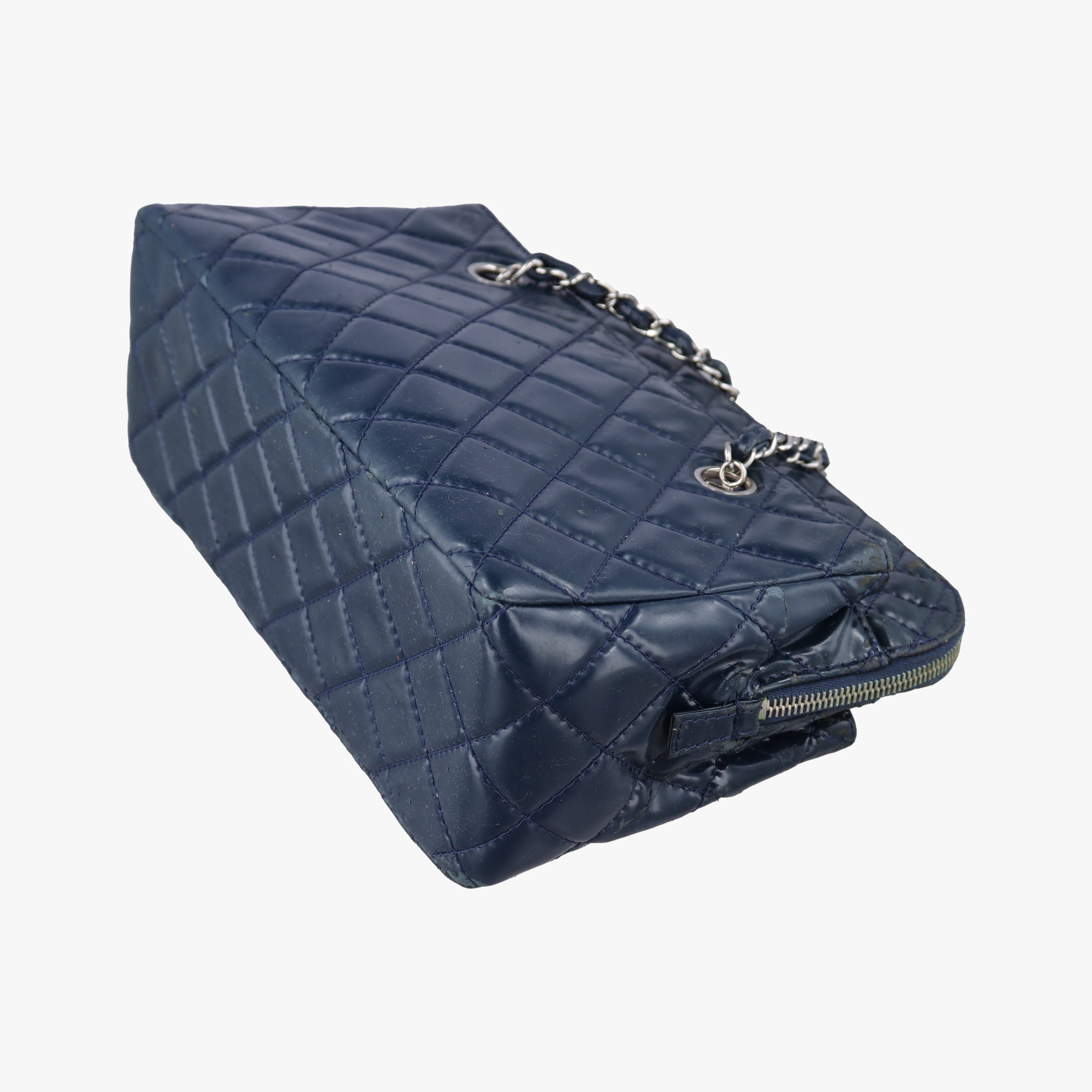 Pre-owned Chanel Matrasse Blue Leather A49274 shoulderbag | stylenewstar
